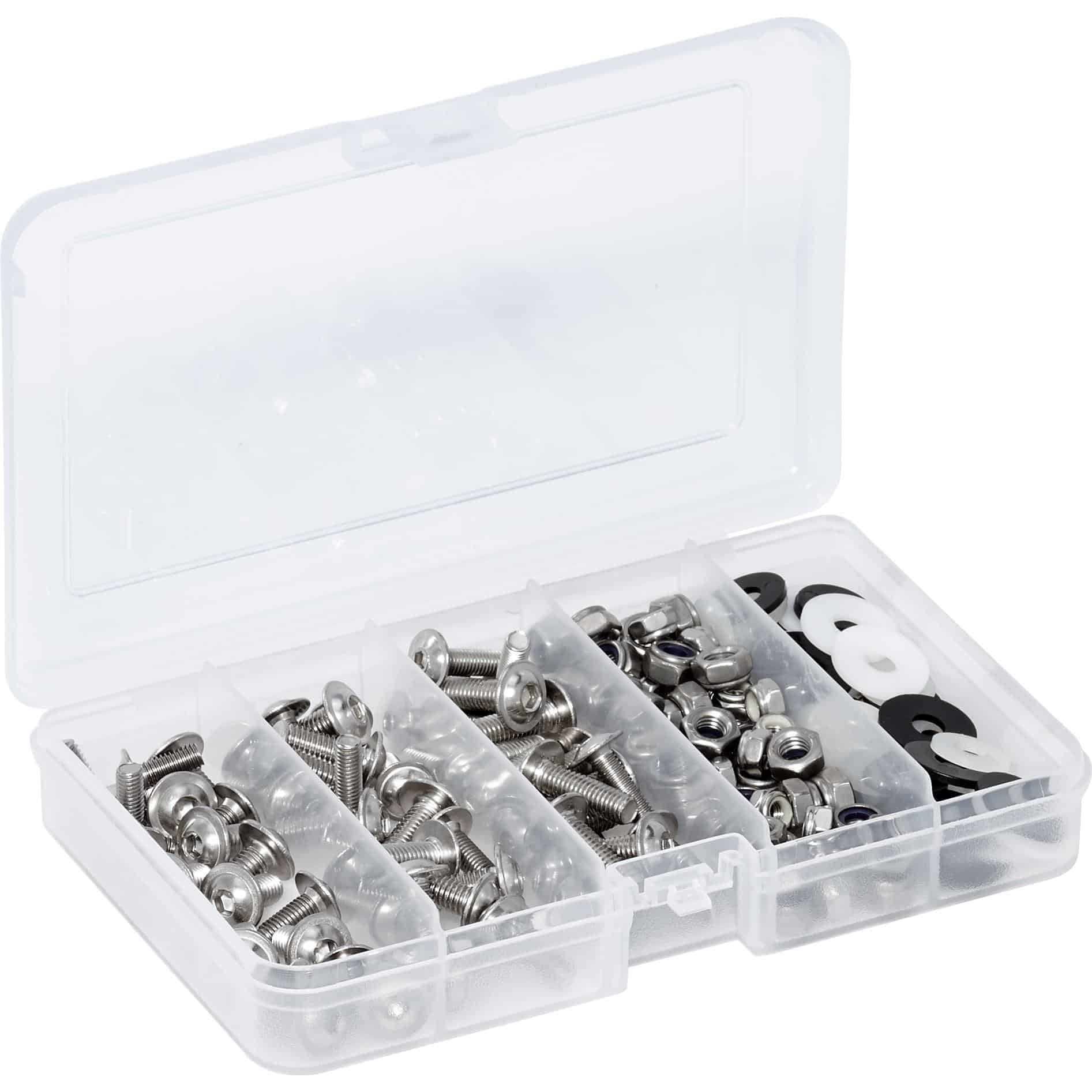Hi-Q Tools Verkleidungsschraubensatz 180-teilig M5/M6 Edelstahl - Motorradteile & Ersatzteile - Verkleidungen & Abdeckungen