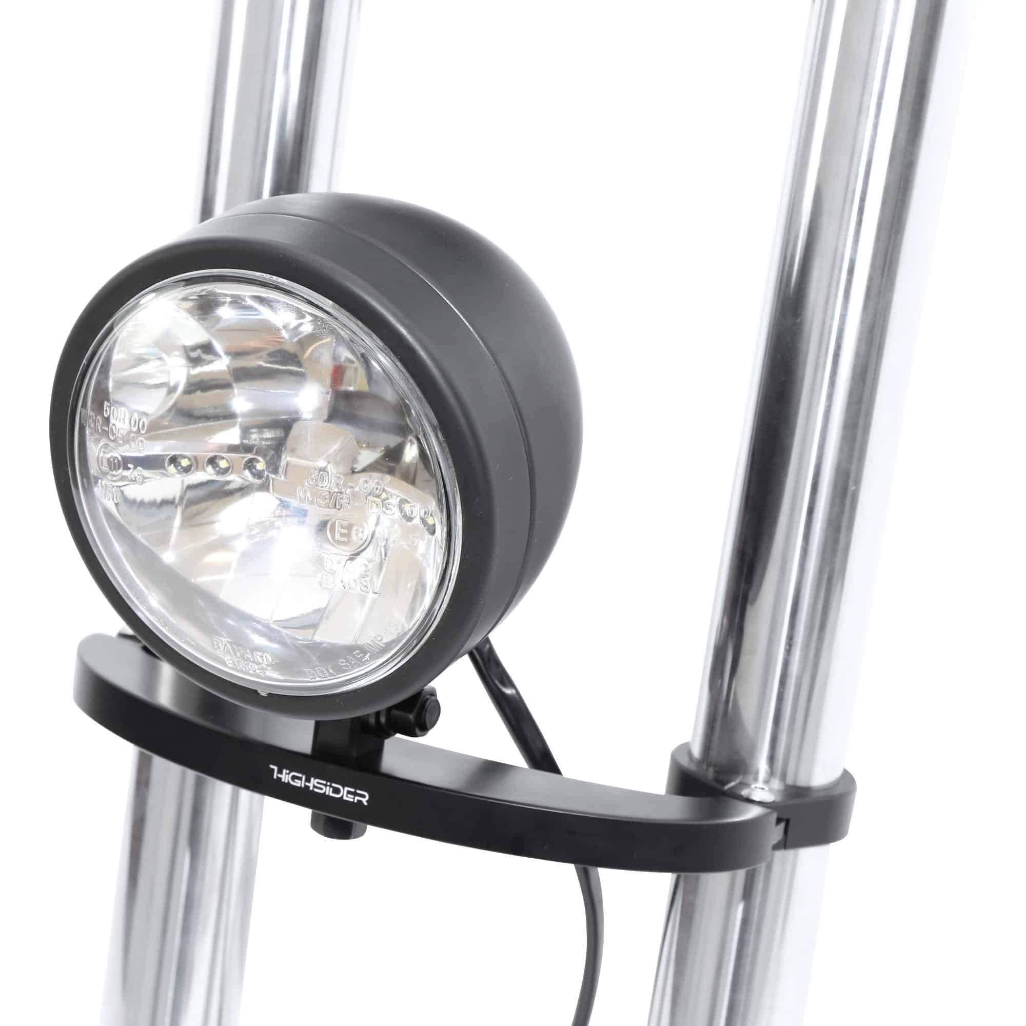 Highsider BOTTOM Lampenhalter Alu ohne Schellen Typ2 schwarz - Motorradteile & Ersatzteile - Beleuchtung