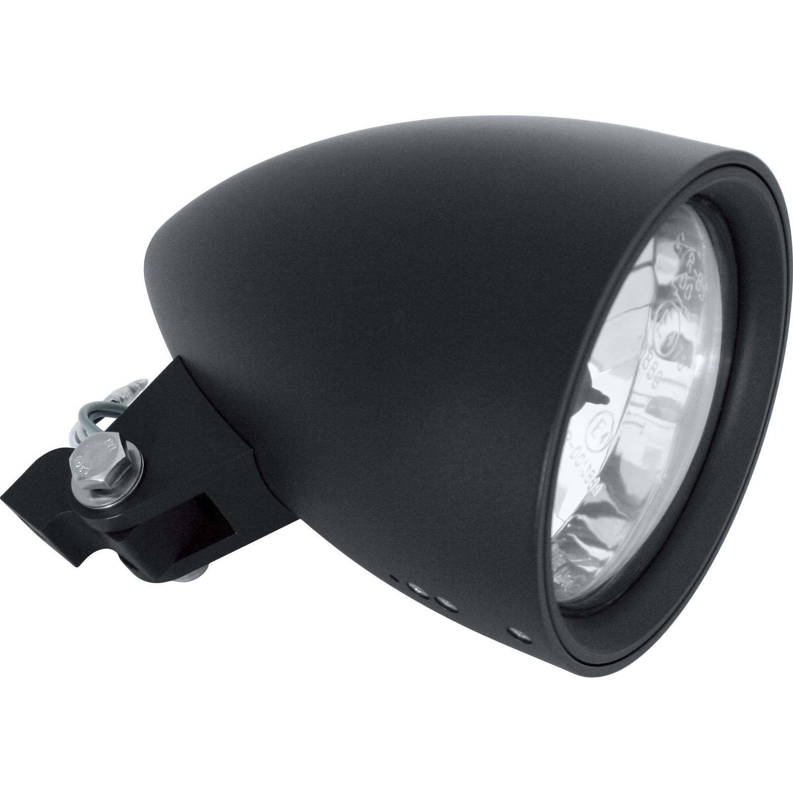 Highsider HS1 Hauptscheinwerfer Ø125 mm Classic 3 unten schwarz - Motorradteile & Ersatzteile - Beleuchtung