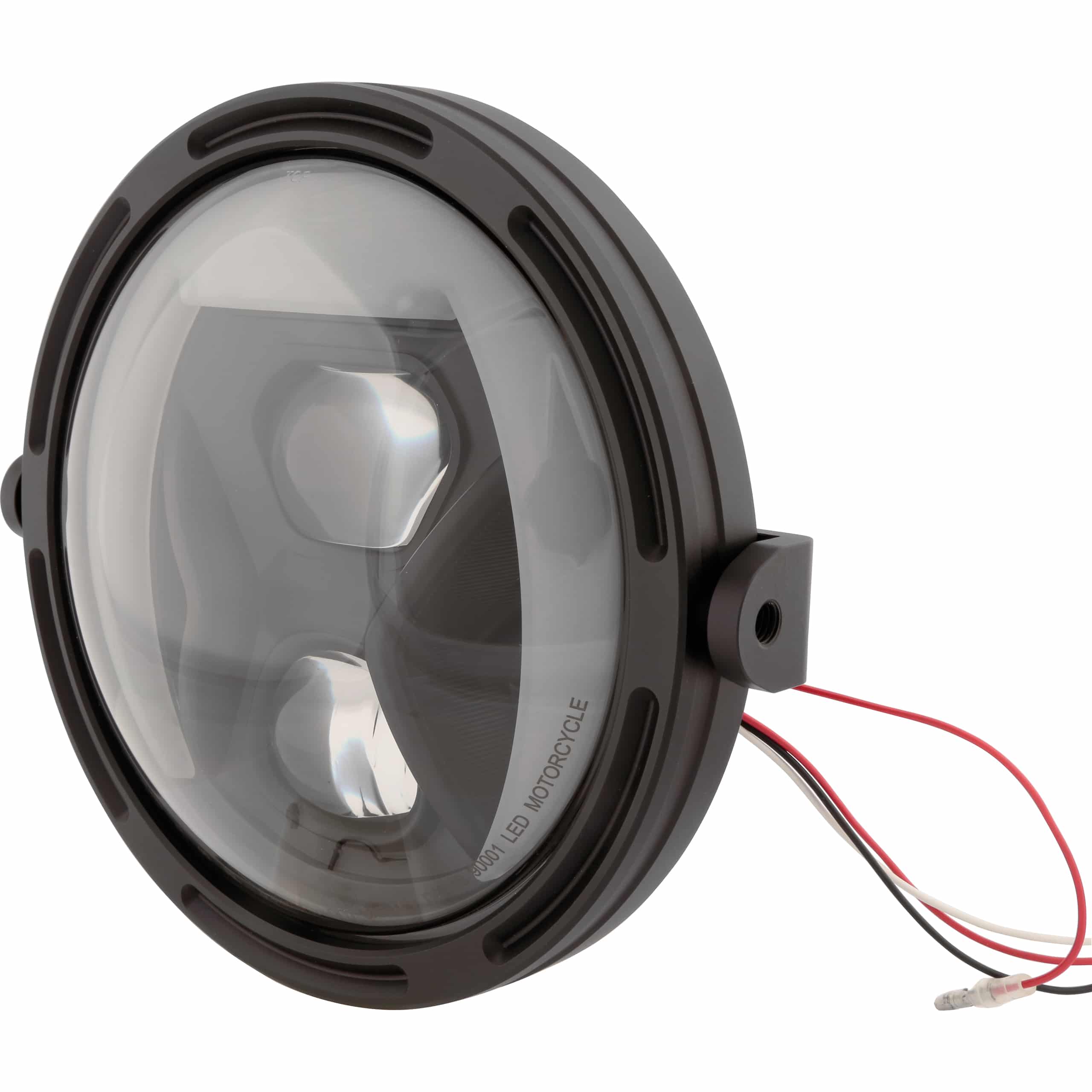 Highsider LED Hauptscheinwerfer Frame-R1 Typ 8 Ø200mm seitlich schwarz - Motorradteile & Ersatzteile - Beleuchtung