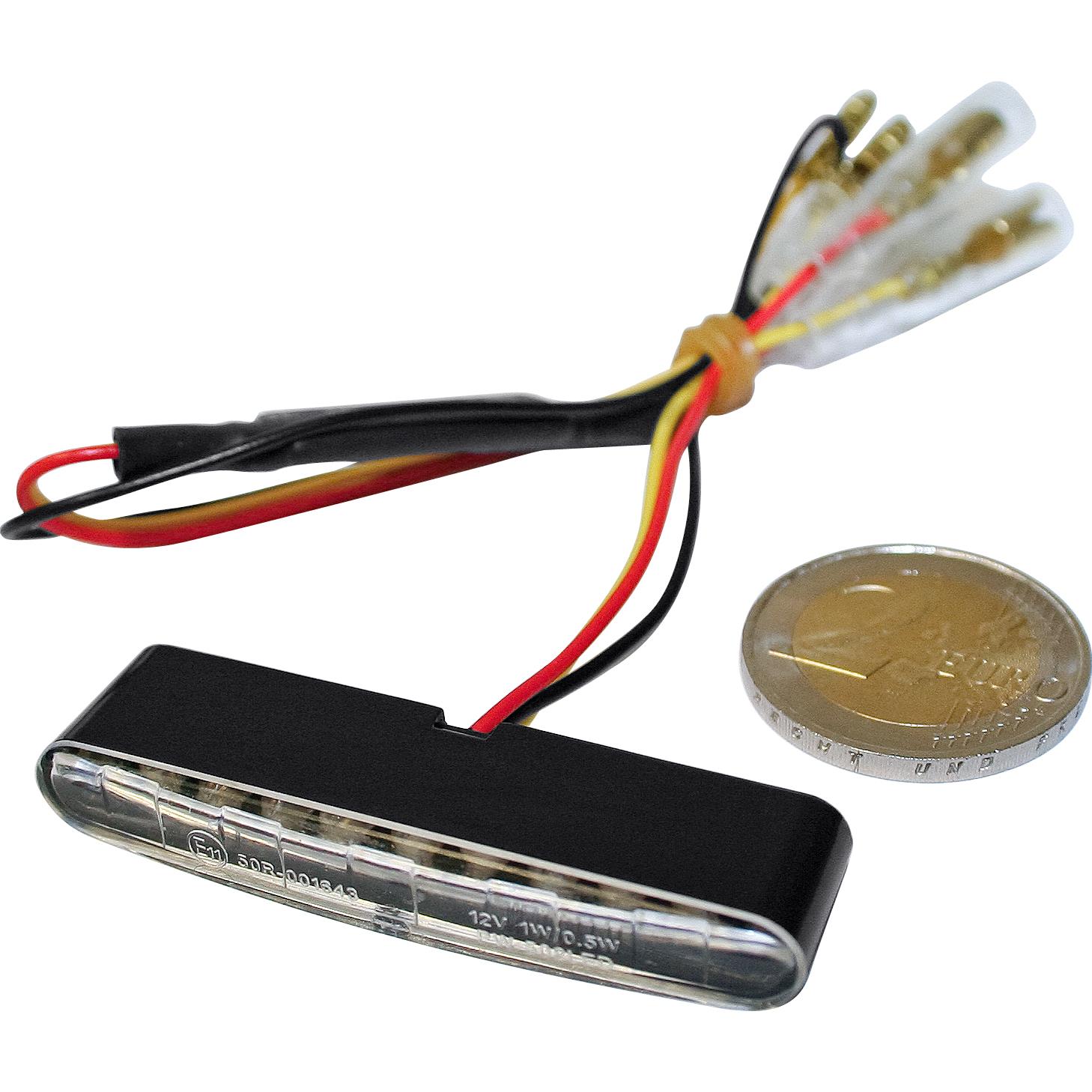 Highsider LED Rücklicht STRIPE Klarglas - Motorradteile & Ersatzteile - Beleuchtung