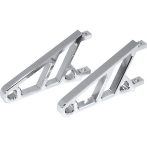 Highsider Lampenhalter Alu CNC ohne Schellen kurz chrom - Motorradteile & Ersatzteile - Beleuchtung