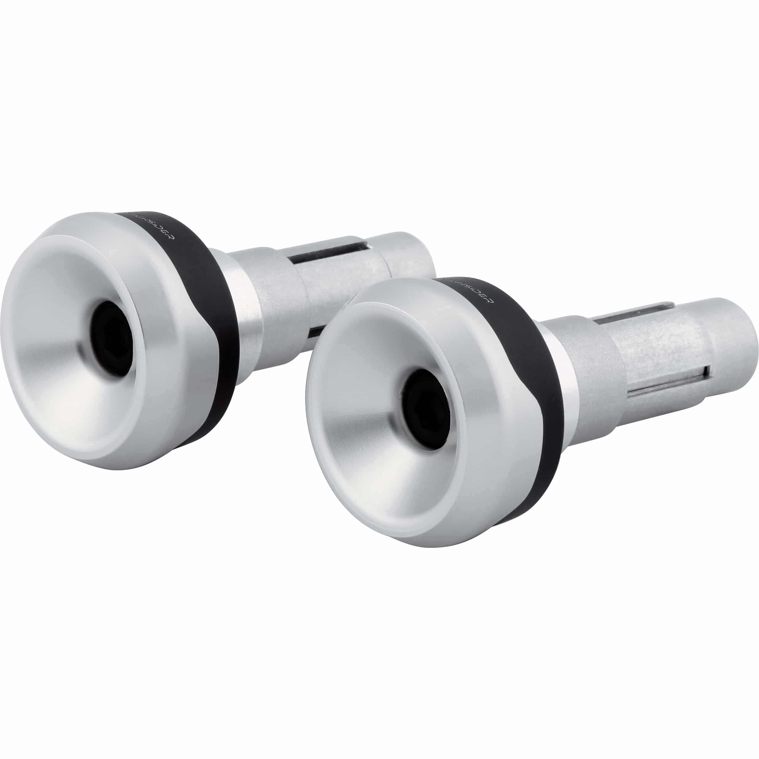 Highsider Lenkergewichte für 12-22mm AKRON XS silber/schwarz - Motorradteile & Ersatzteile - Lenker
