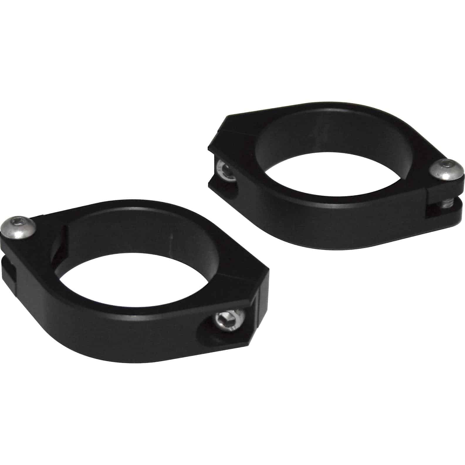 Highsider Standrohrschellenpaar Alu CNC 42-43mm schwarz - Motorradteile & Ersatzteile - Beleuchtung