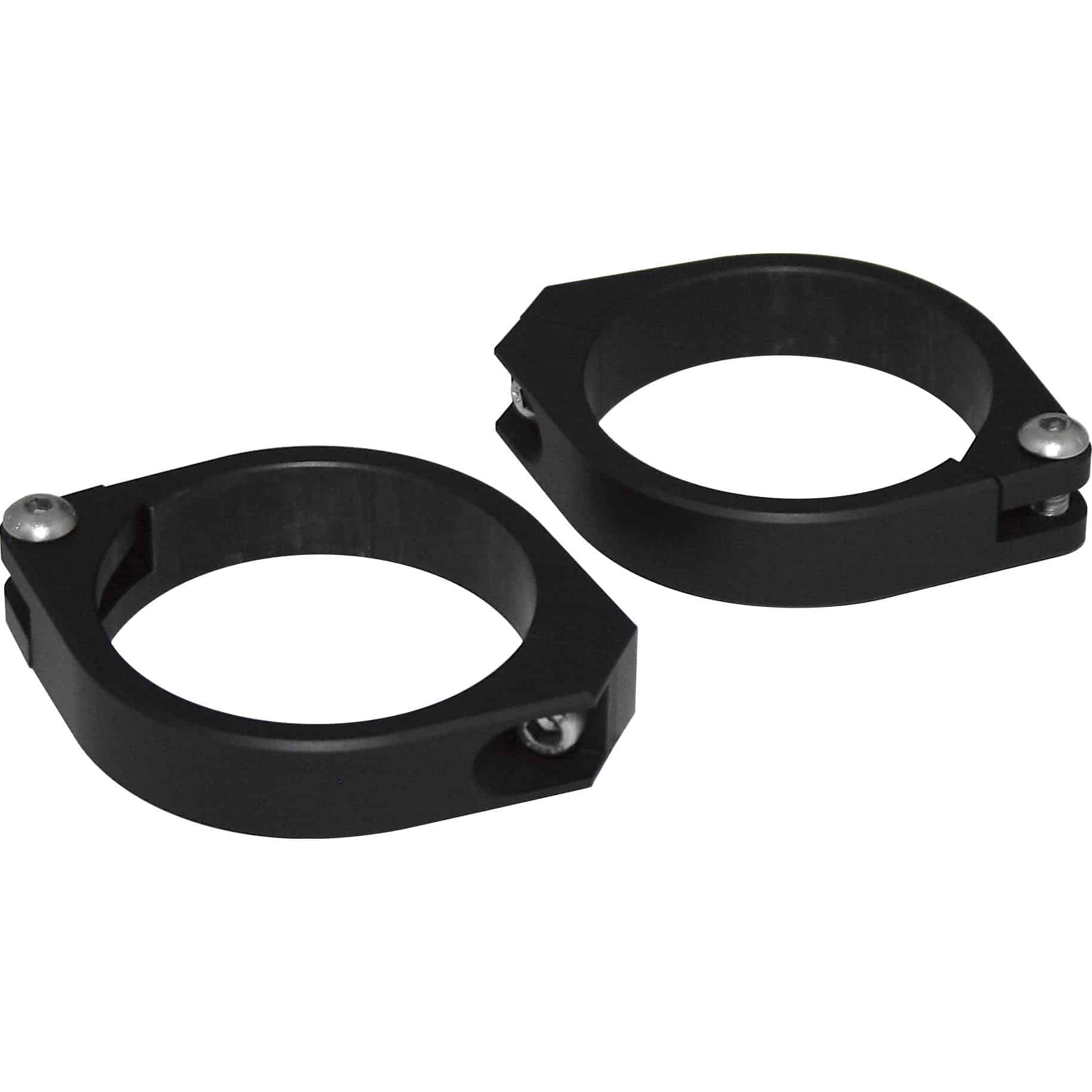 Highsider Standrohrschellenpaar Alu CNC 50/52/54 mm schwarz - Motorradteile & Ersatzteile - Beleuchtung