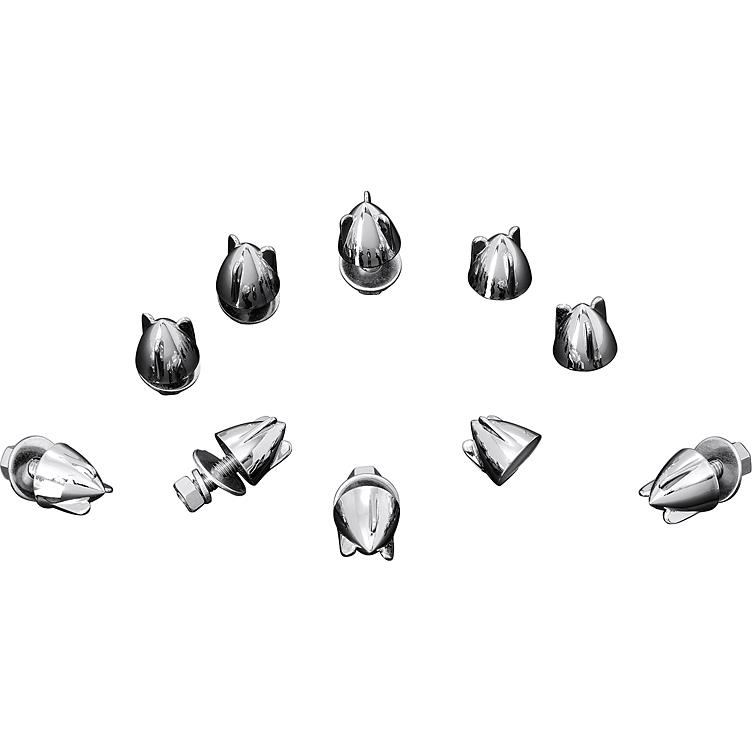 Highway Hawk Hutmuttern Bullet Wing chrom M6 (10er Pack) - Motorradzubehör - Werkstattzubehör
