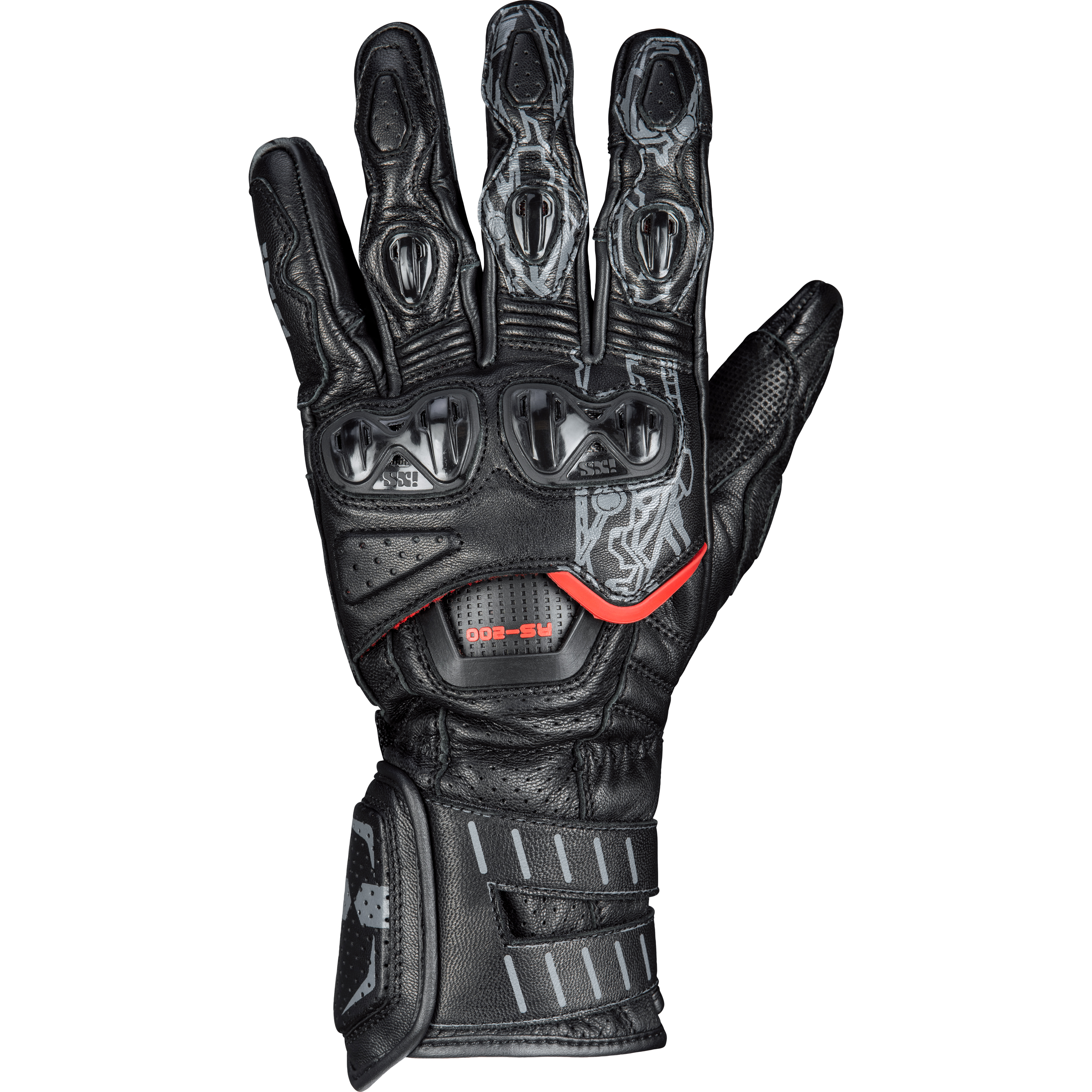 IXS RS-200 3.0 Sport Handschuh schwarz M - Motorradbekleidung - Sport Motorradbekleidung