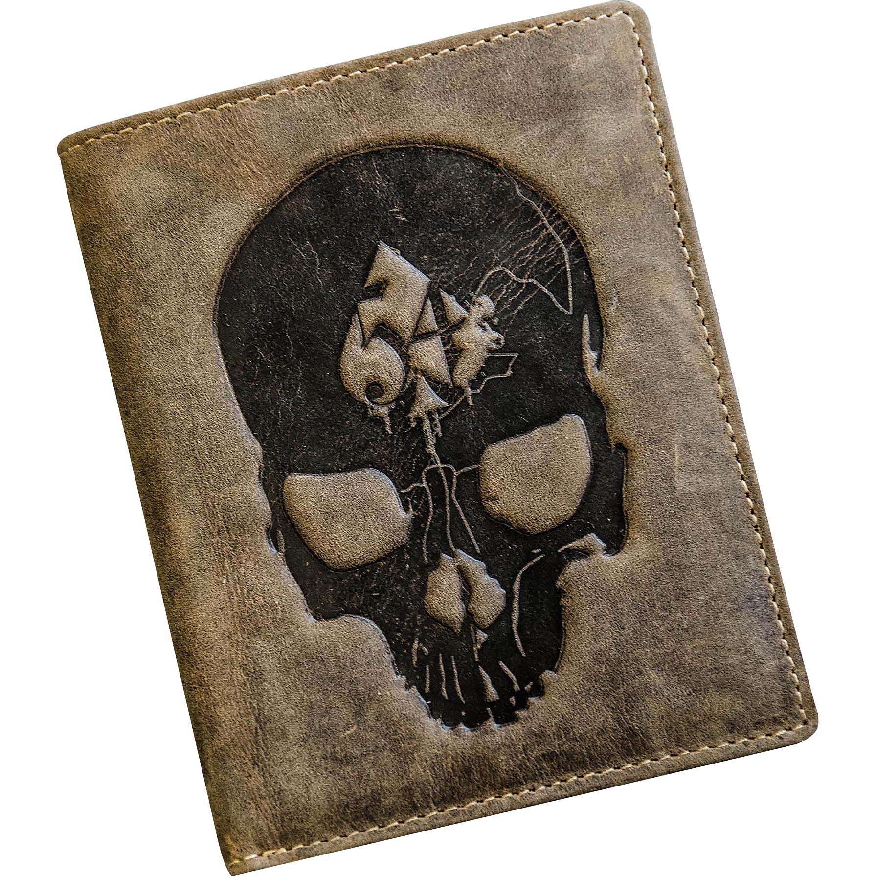 Jack's Inn 54 Börse hoch mit Kette "Havanna" antikbraun - Motorradzubehör - Geschenkideen