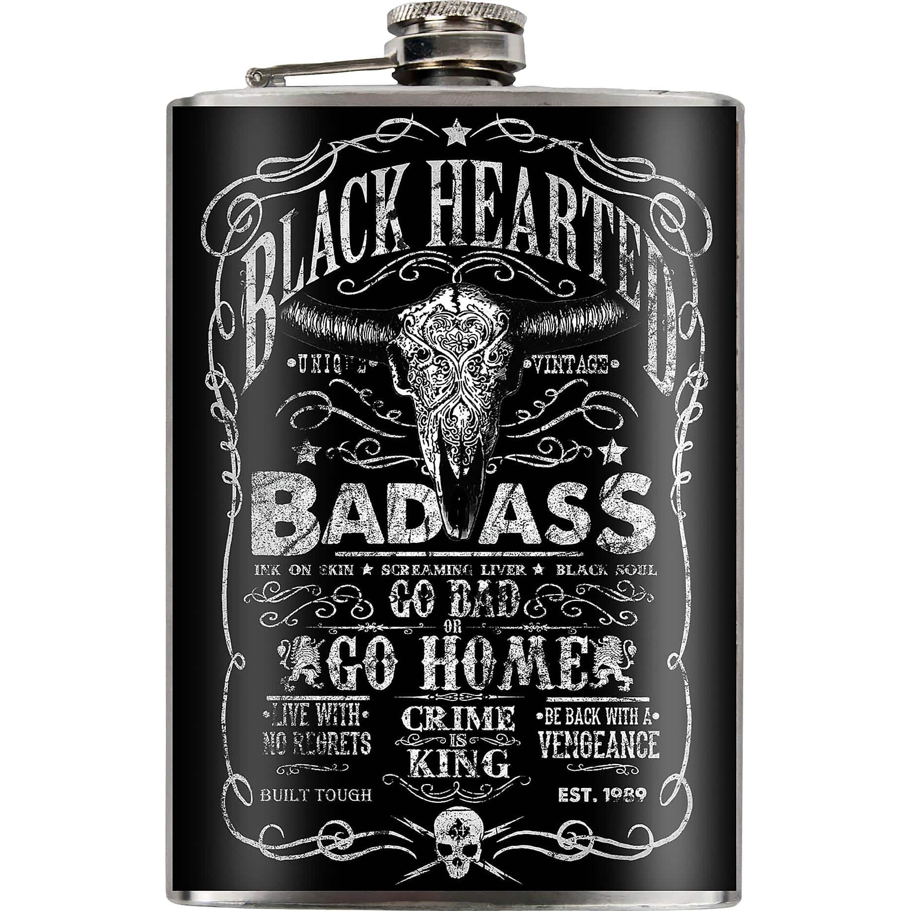 Jack's Inn 54 Flachmann "Bad Ass" - Motorradzubehör - Geschenkideen