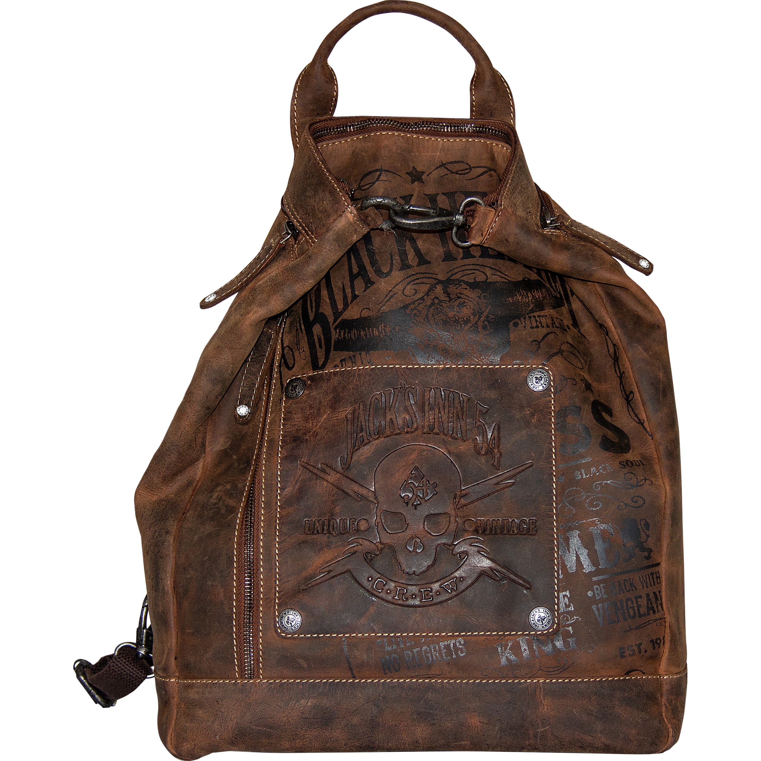 Jack's Inn 54 Rucksack "Rob Roy" dunkelbraun - Motorradzubehör - Motorradgepäck