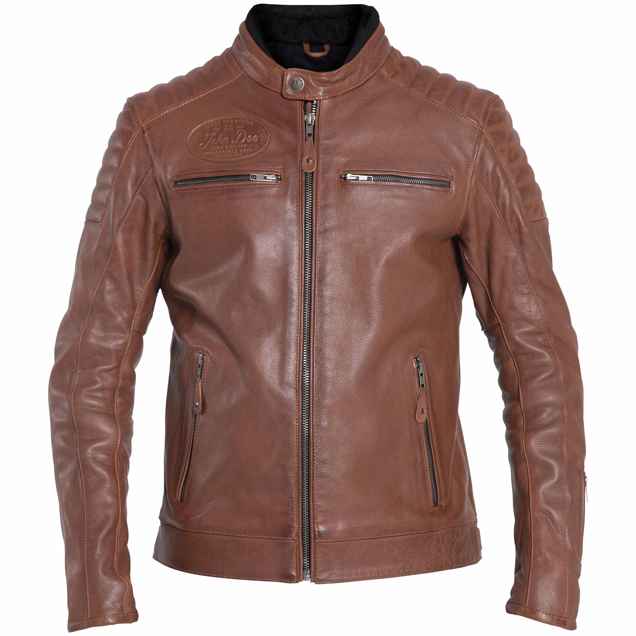 John Doe Dexter Lederjacke braun S - Motorradbekleidung - Motorradjacken