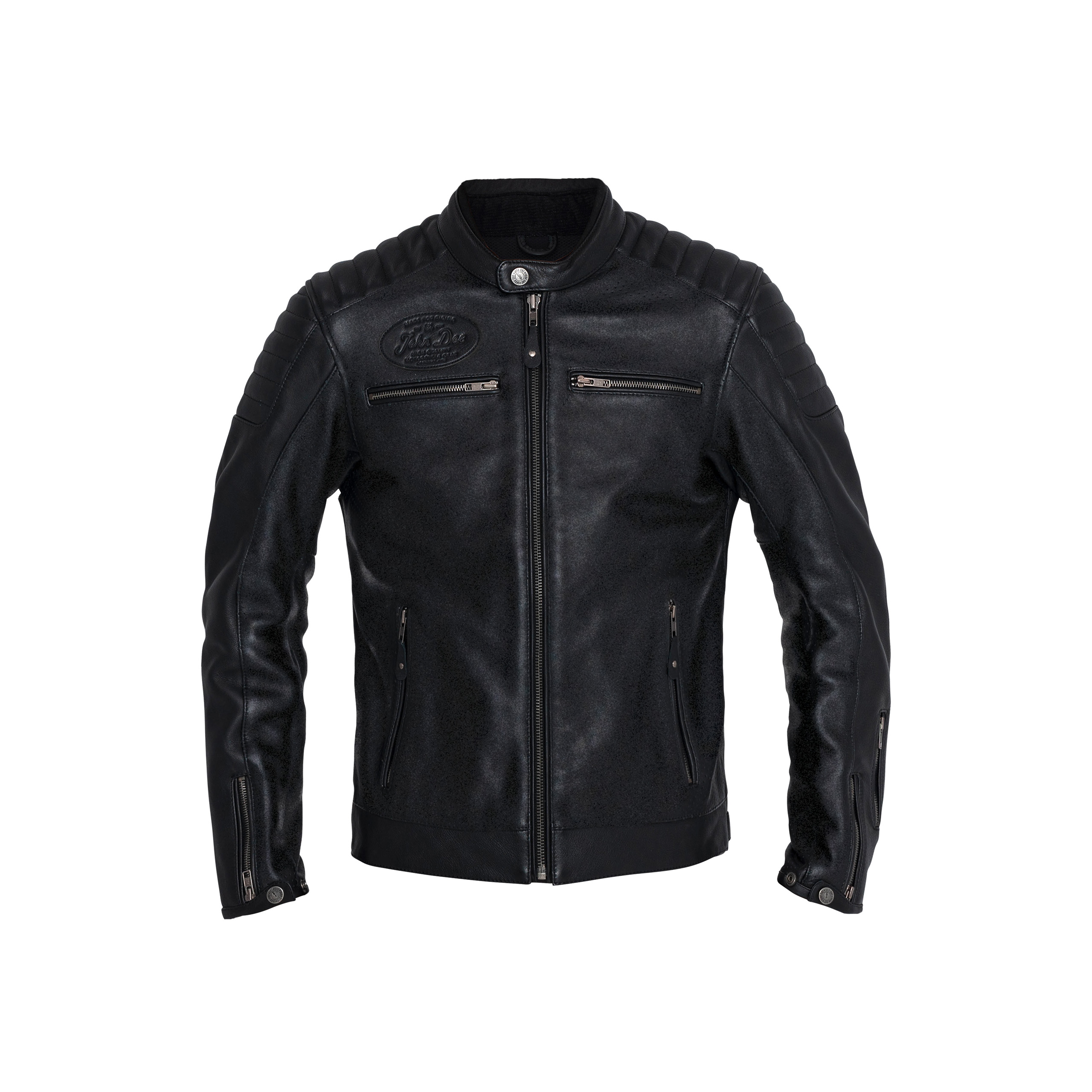 John Doe Dexter Lederjacke schwarz 5XL - Motorradbekleidung - Motorradjacken