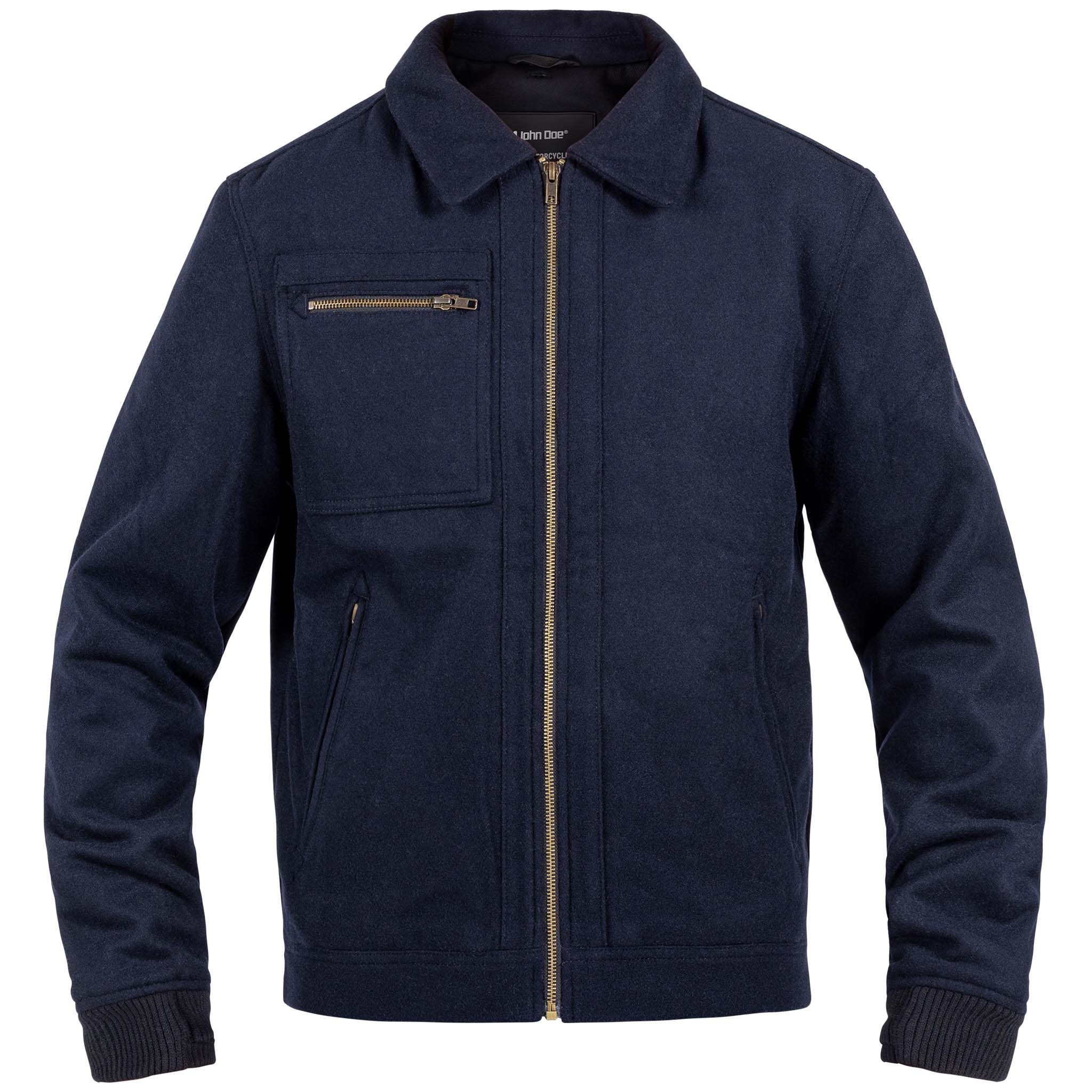 John Doe Escape Wolljacke blau L - Motorradbekleidung - Motorradjacken