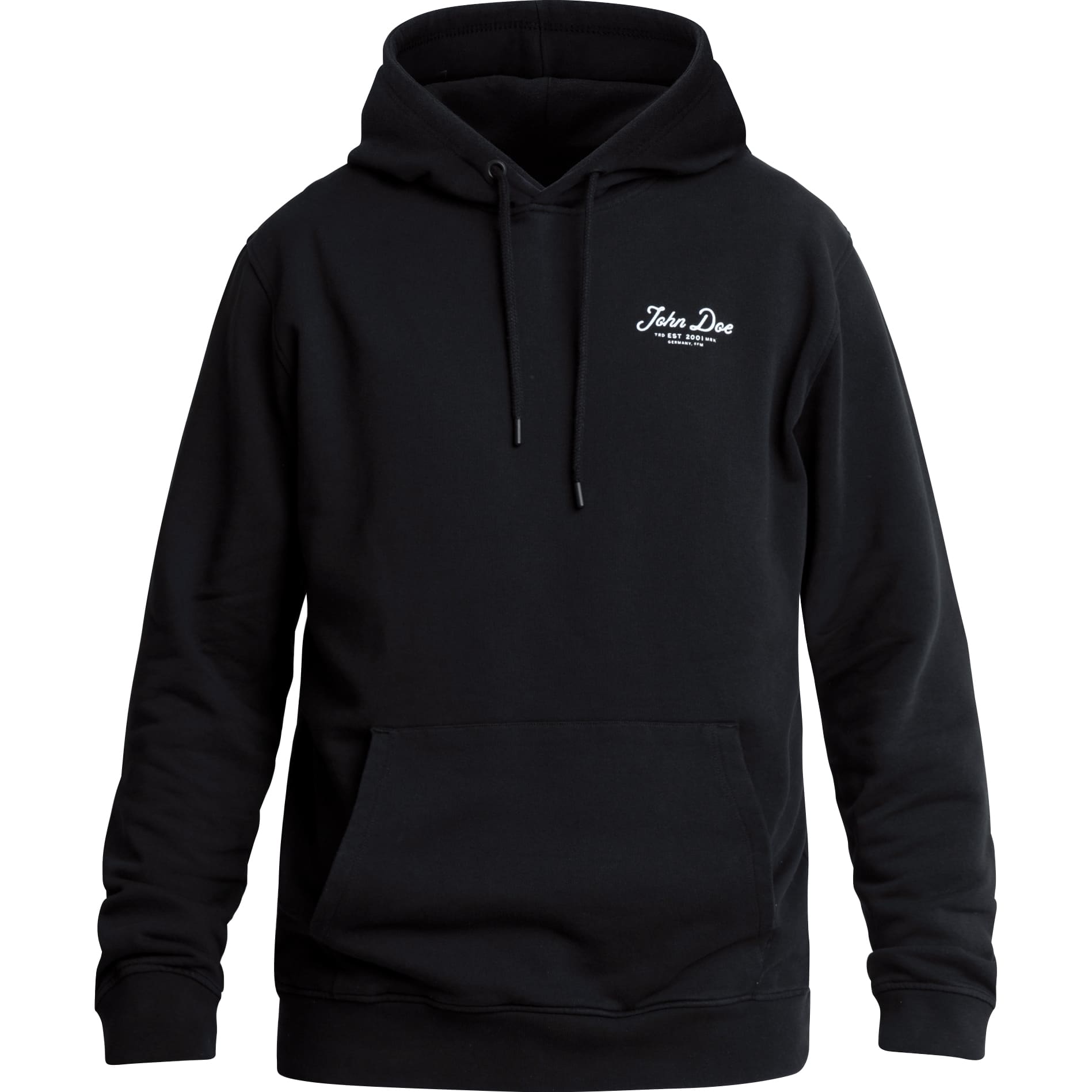 John Doe Hoodie JD Lettering schwarz M - Motorradbekleidung - Café Racer Motorradbekleidung