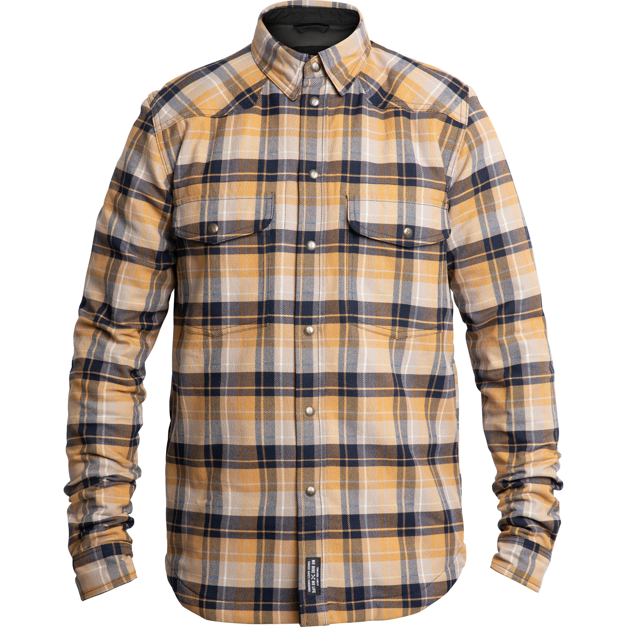 John Doe Motoshirt Hemd gelb XS - Motorradbekleidung - Chopper Motorradbekleidung