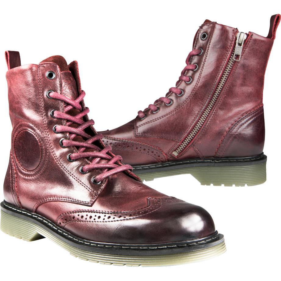 John Doe Sixty Budapest Damen Stiefel rot 39 - Motorradbekleidung - Motorradstiefel & Motorradschuhe