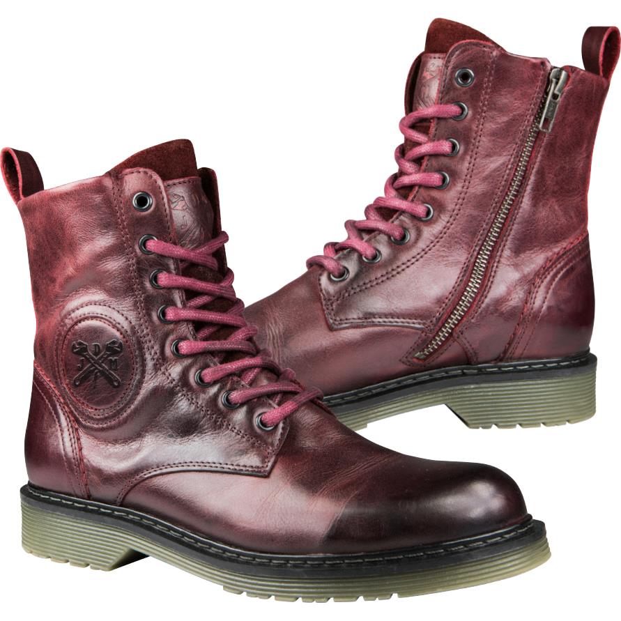 John Doe Sixty Damen Stiefel rot 36 - Motorradbekleidung - Motorradstiefel & Motorradschuhe