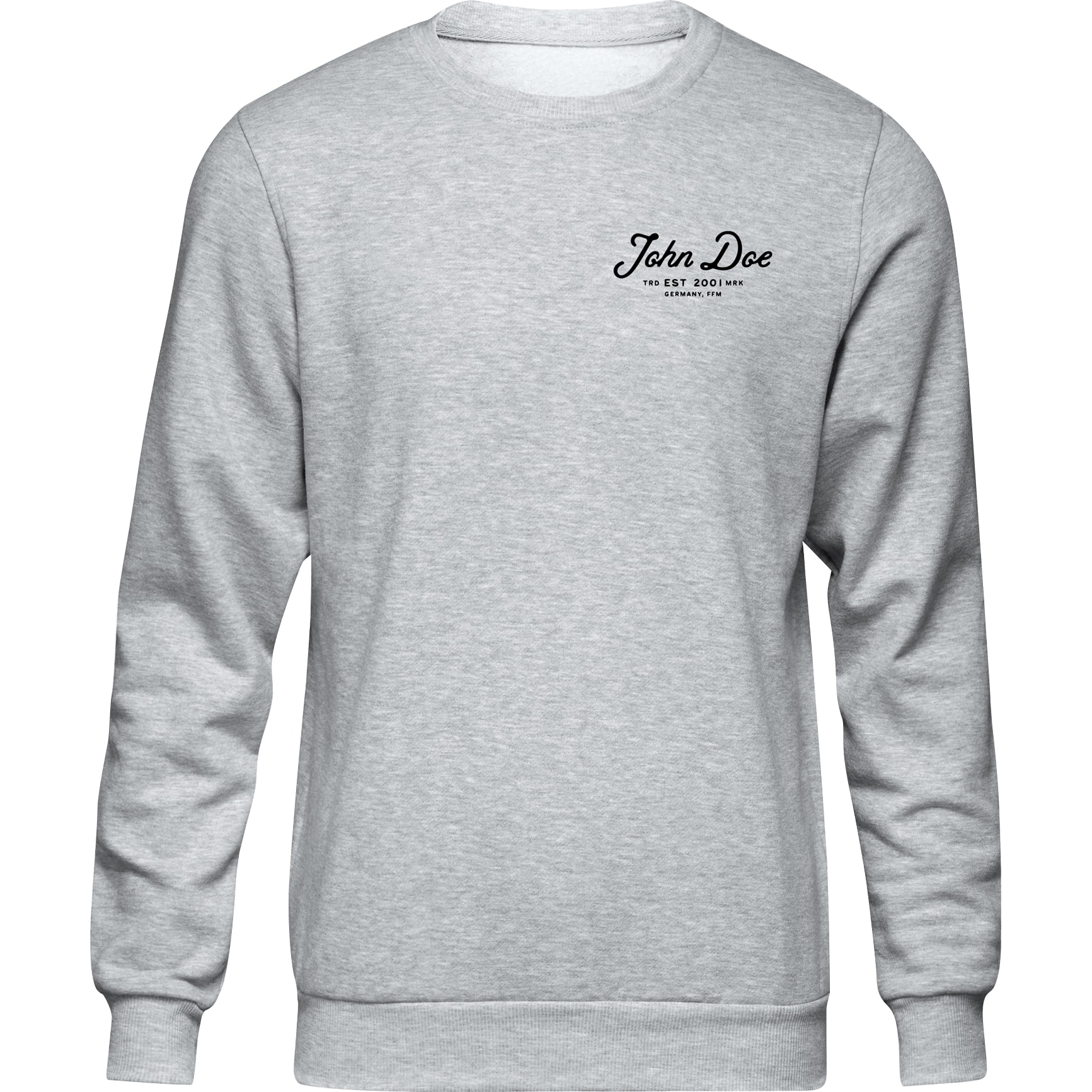 John Doe Sweater JD Lettering grau 3XL - Motorradbekleidung - Café Racer Motorradbekleidung