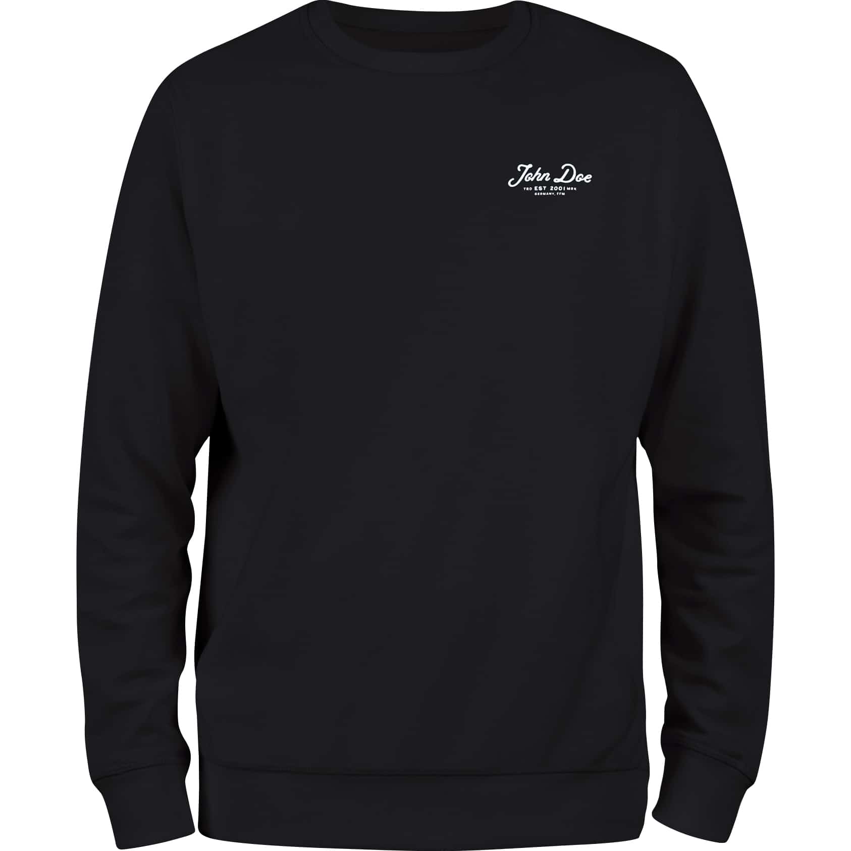 John Doe Sweater Lettering schwarz L - Motorradbekleidung - Café Racer Motorradbekleidung