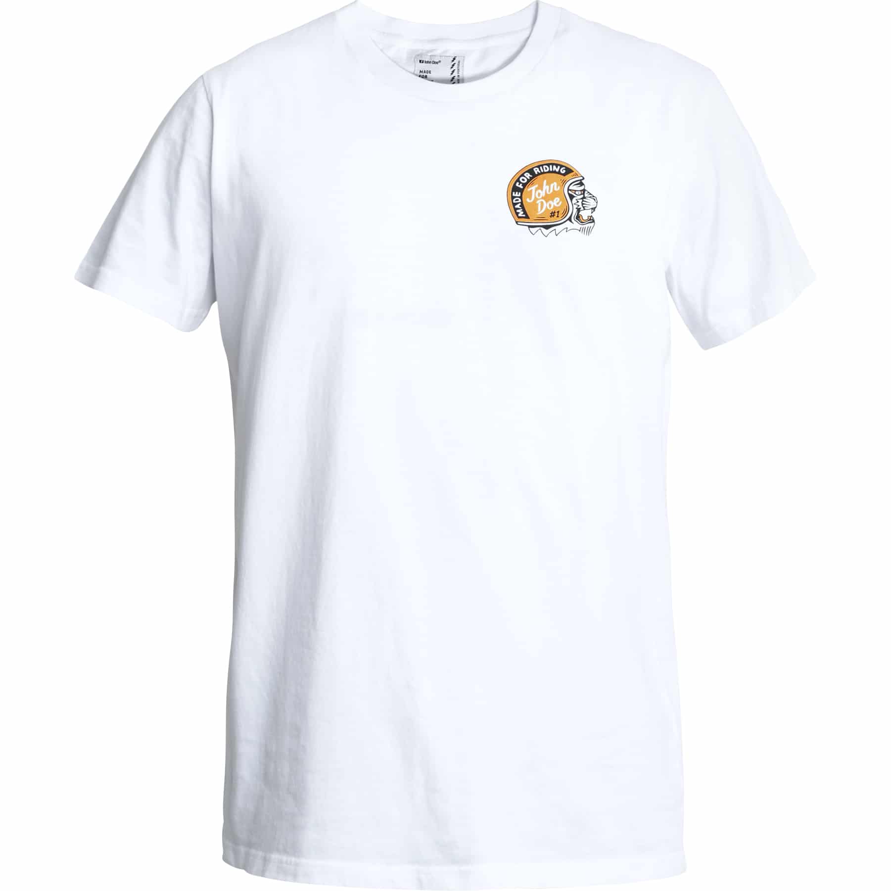 John Doe T-Shirt Built To Last weiß 3XL - Motorradbekleidung - Freizeitbekleidung