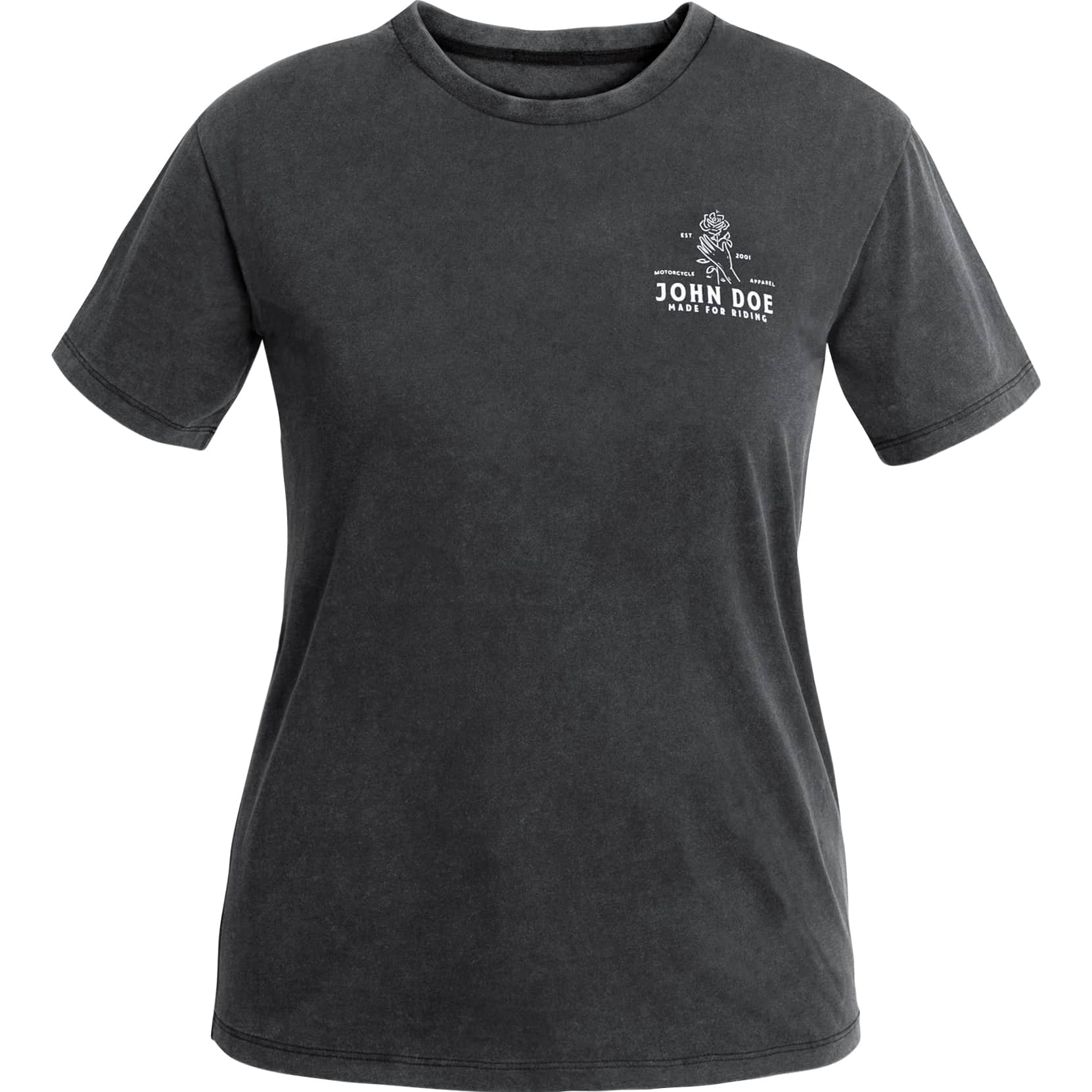 John Doe T-Shirt Damen Rose Fade Out schwarz L - Motorradbekleidung - Freizeitbekleidung