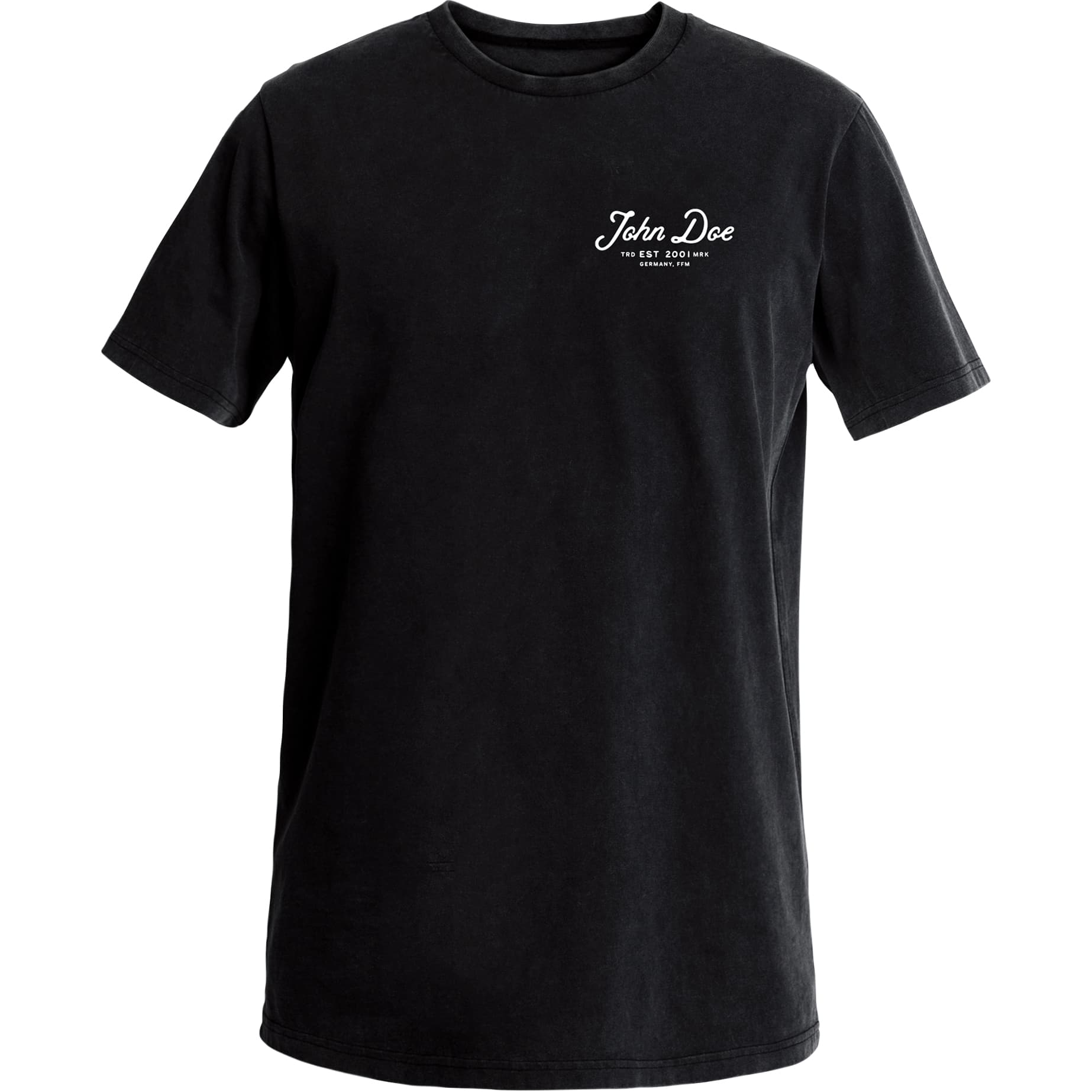 John Doe T-Shirt JD Lettering schwarz 3XL - Motorradbekleidung - Freizeitbekleidung