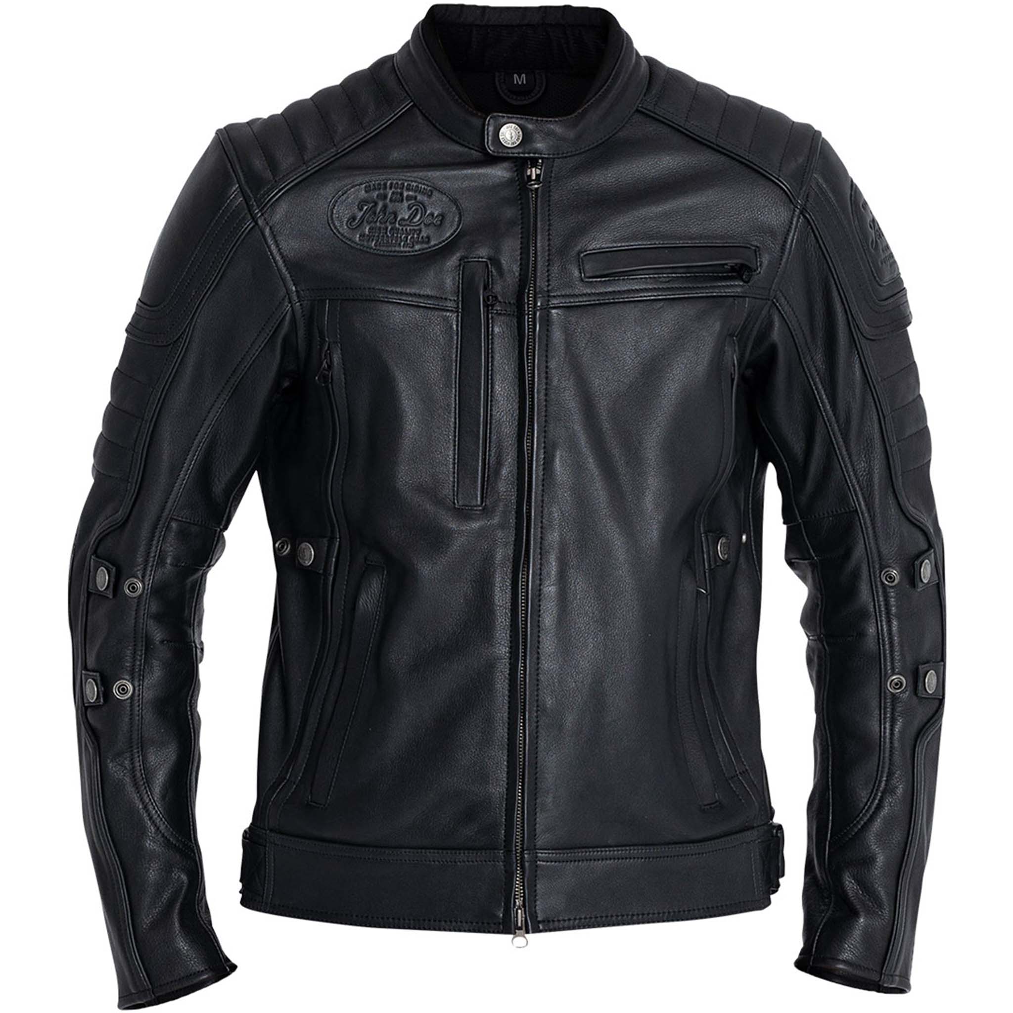 John Doe Technical Lederjacke schwarz XL - Motorradbekleidung - Motorradjacken