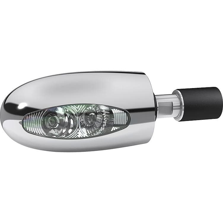 Kellermann LED Lenkerendenblinker BL1000 chrom mit klaren Glas - Motorradteile & Ersatzteile - Beleuchtung