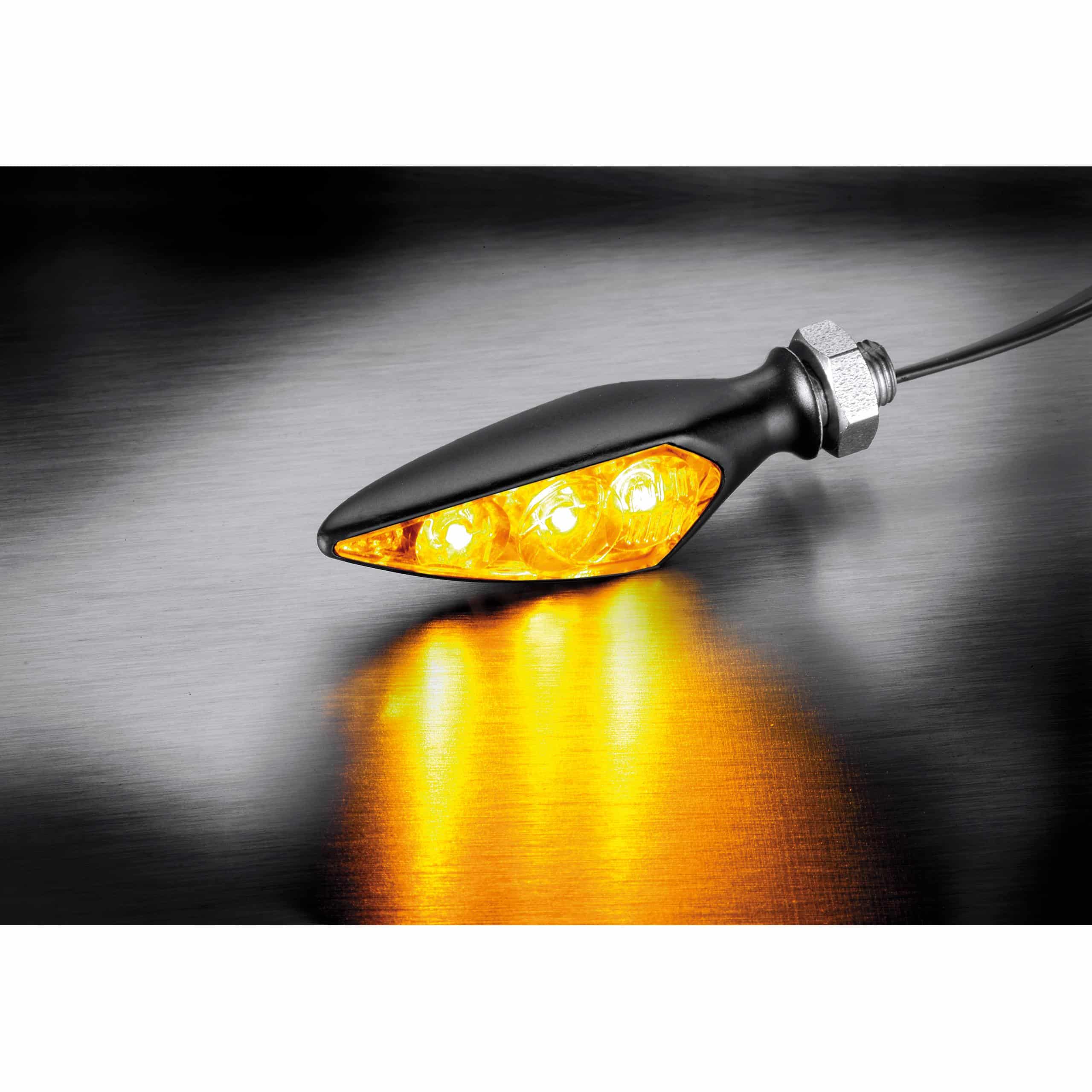 Kellermann LED Metall Blinker M5 Rhombus S Extreme schwarz VLHR - Motorradteile & Ersatzteile - Beleuchtung