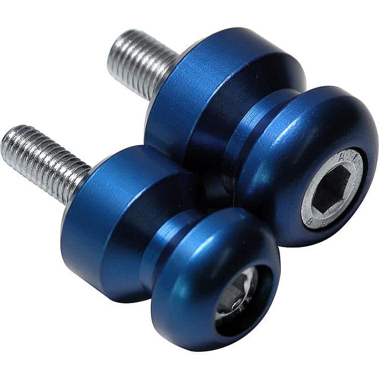 Kern-Stabi Pad Adapterrollen Paar M6x1.0 blau - Motorradzubehör - Aufbockvorrichtungen