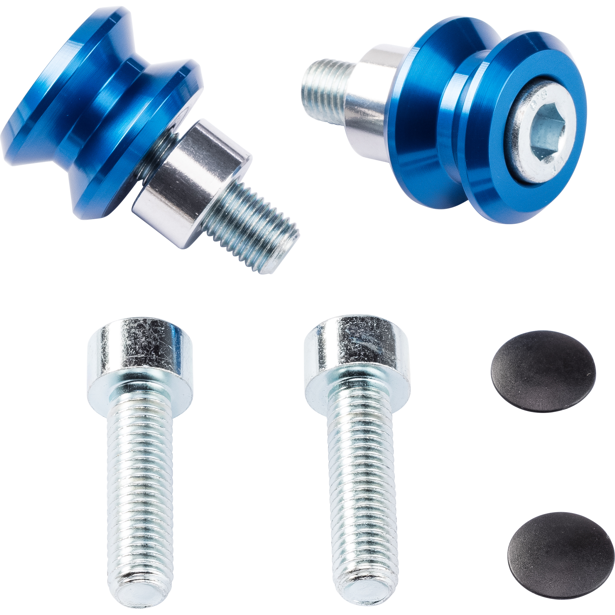 Kern-Stabi Racing Adapterrollen Paar M10x1.25/M10x1.5 blau - Motorradzubehör - Aufbockvorrichtungen