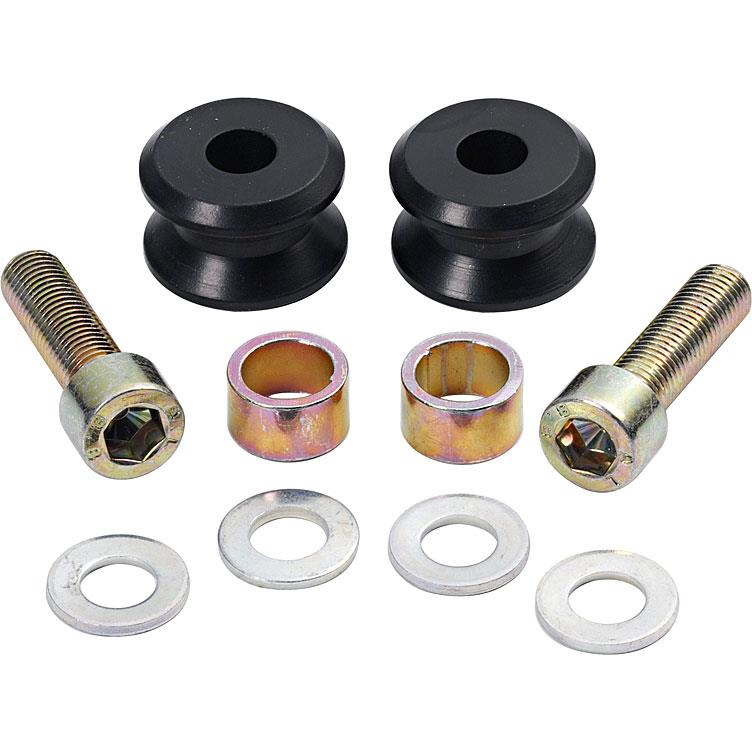 Kern-Stabi Racing Adapterrollen Paar M10x1.25/M10x1.5 schwarz - Motorradzubehör - Aufbockvorrichtungen