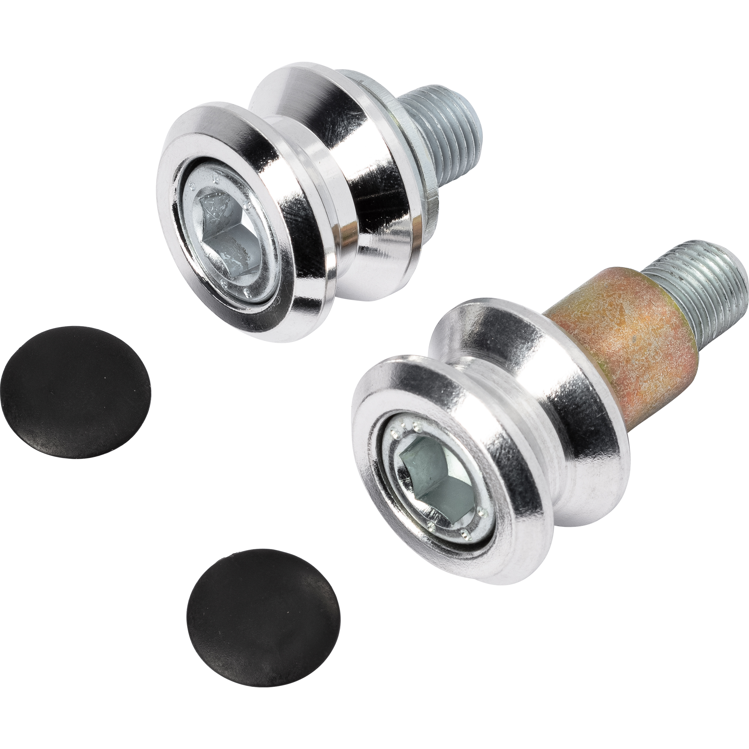 Kern-Stabi Racing Adapterrollen Paar M12x1.25 silber - Motorradzubehör - Aufbockvorrichtungen
