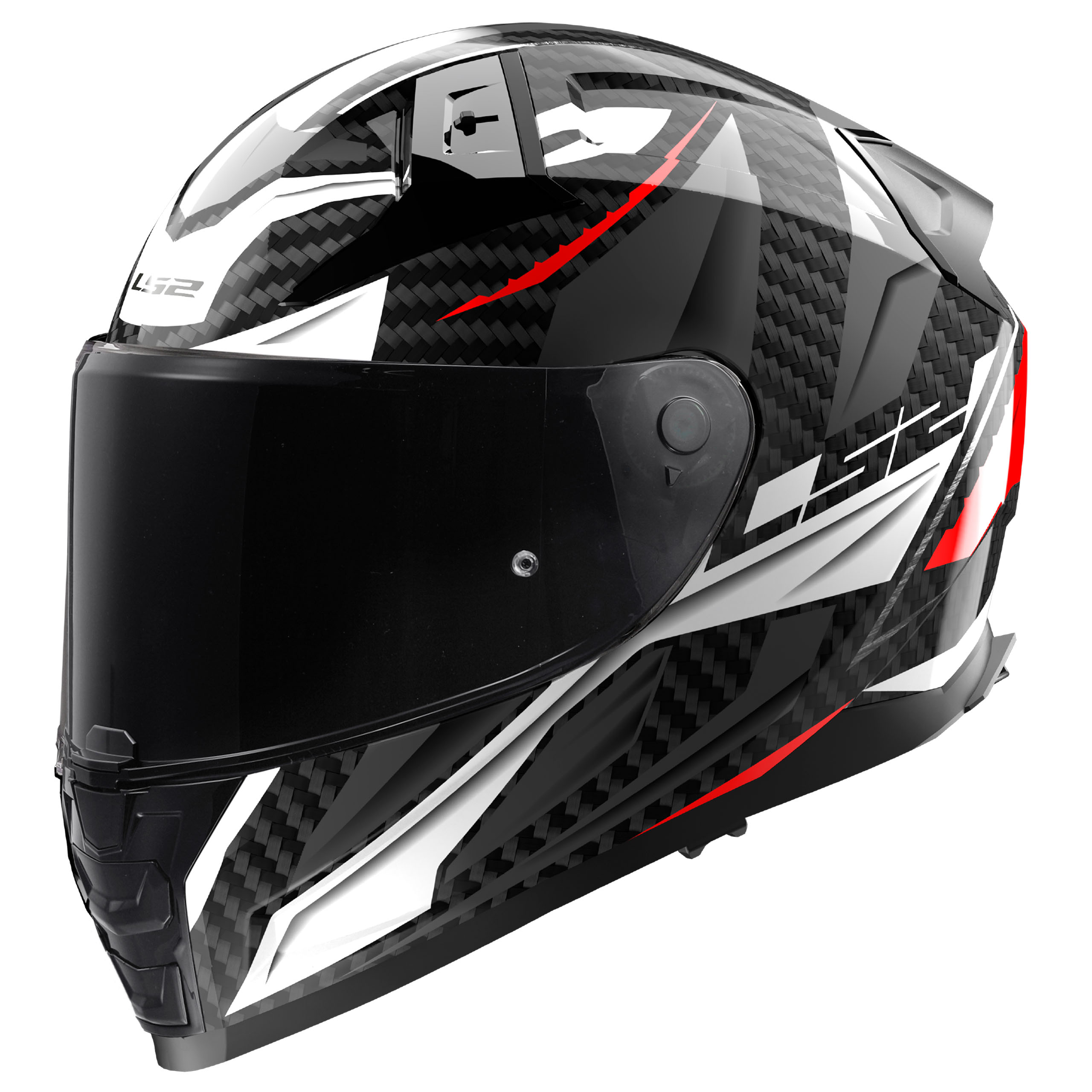 LS2 FF811 Vector II Carbon Savage weiß/rot/grau M - Helme & Brillen - Sport Helme & Brillen