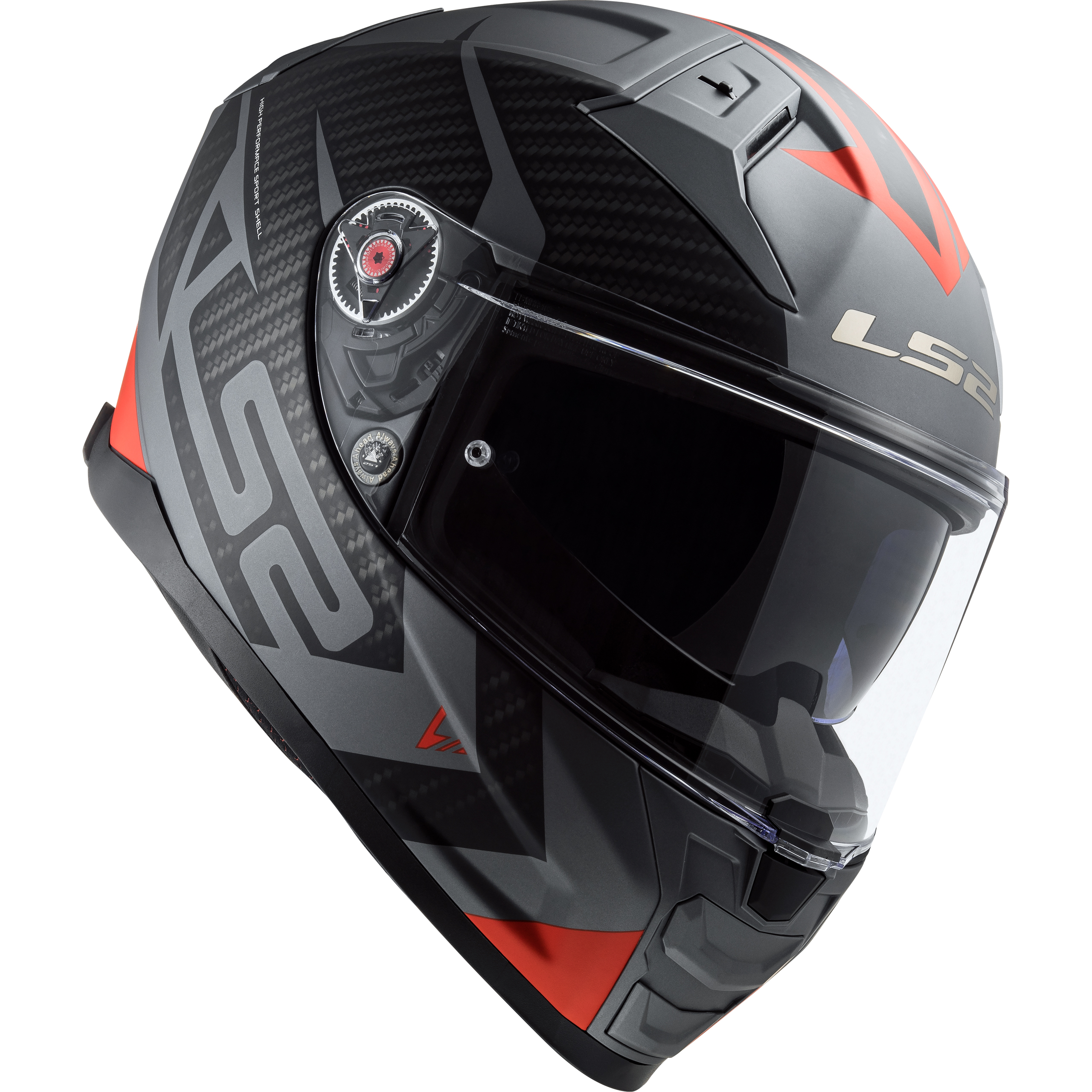 LS2 FF811 Vector II Splitter matt titanium rot S - Helme & Brillen - Sport Helme & Brillen