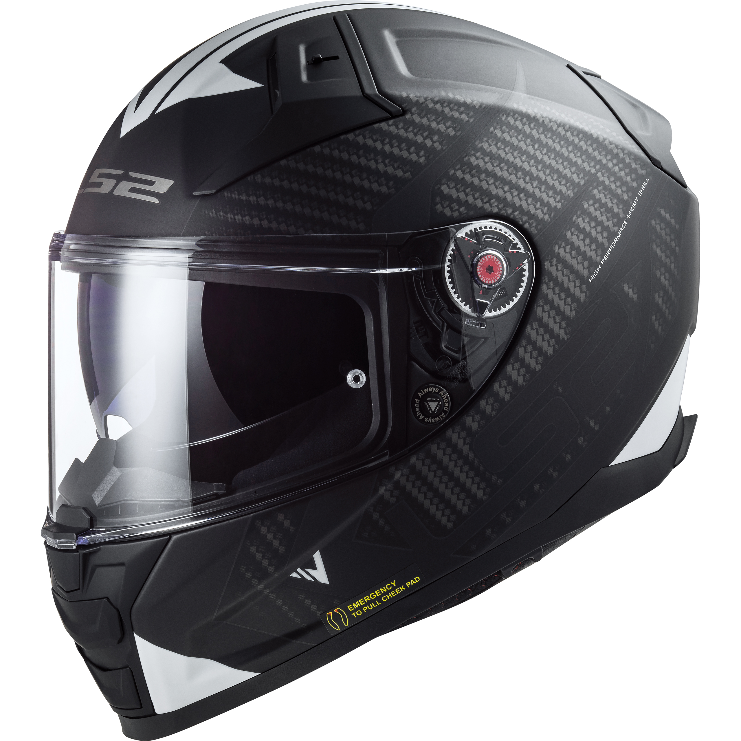 LS2 FF811 Vector II Splitter schwarz/weiß XXL - Helme & Brillen - Sport Helme & Brillen
