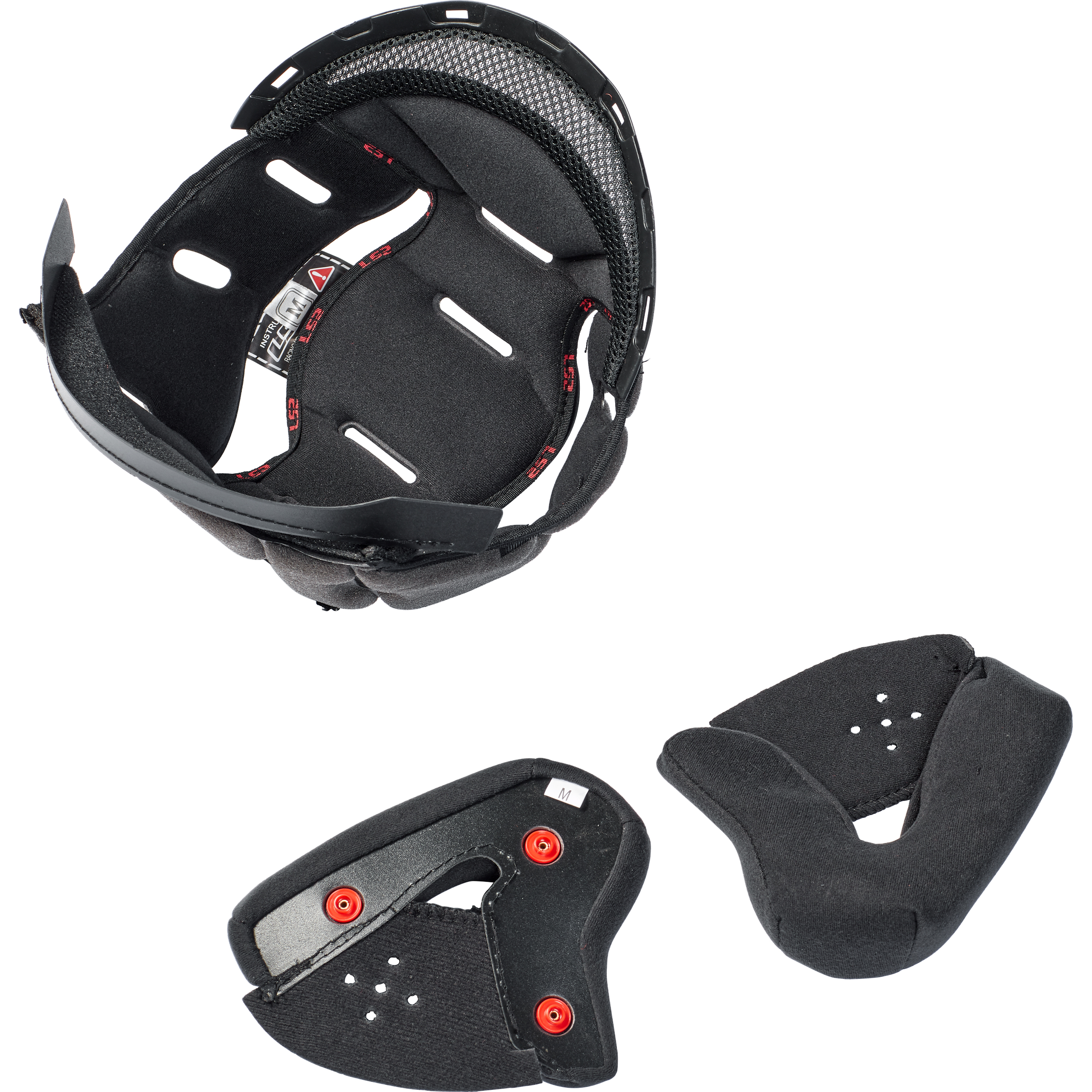 LS2 Wangen- und Innenpolser Set Infinity XS - Helme & Brillen - Motorradhelme Zubehör