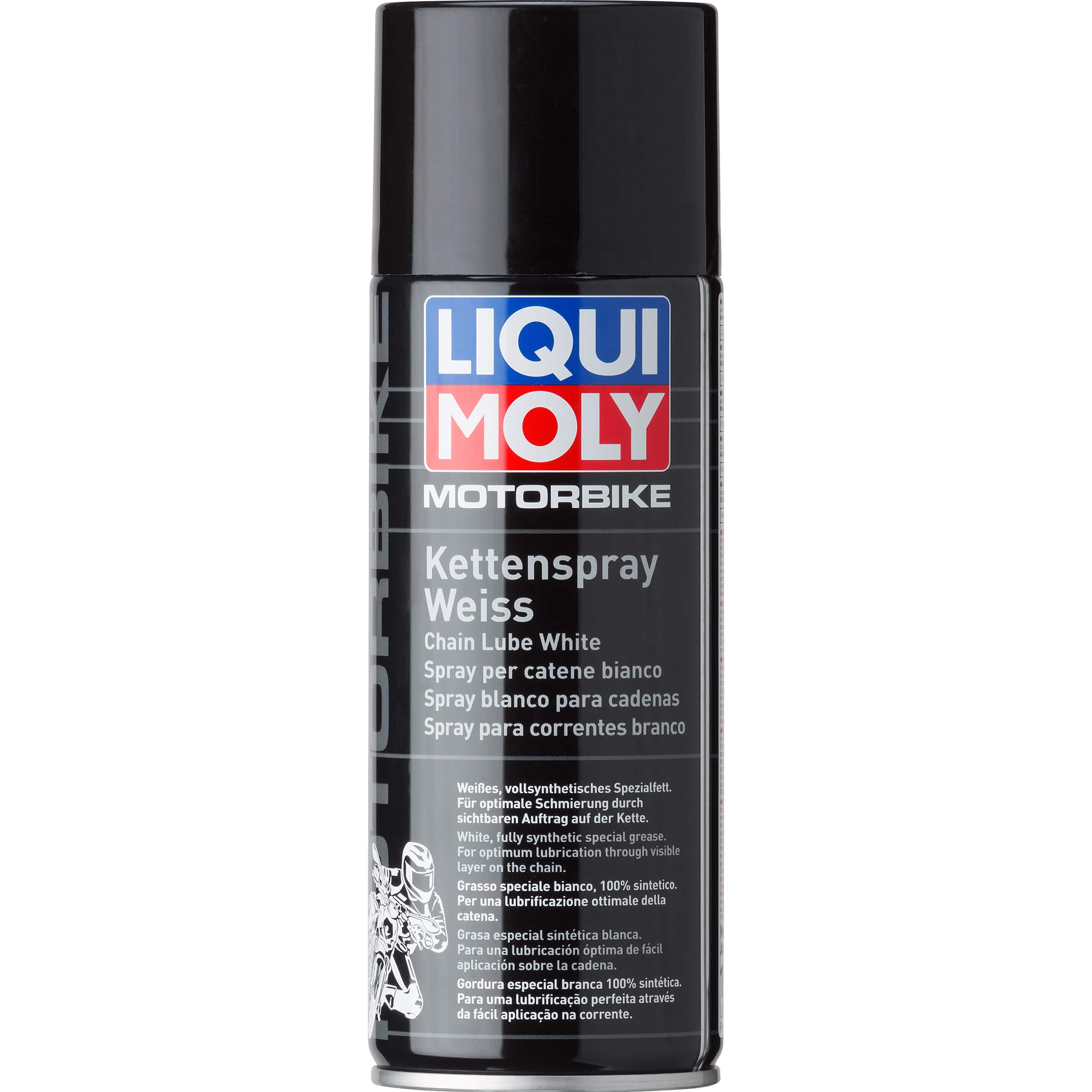 Liqui Moly Motorbike Kettenspray weiß 400 ml - Motorradzubehör - Öle & Schmiermittel