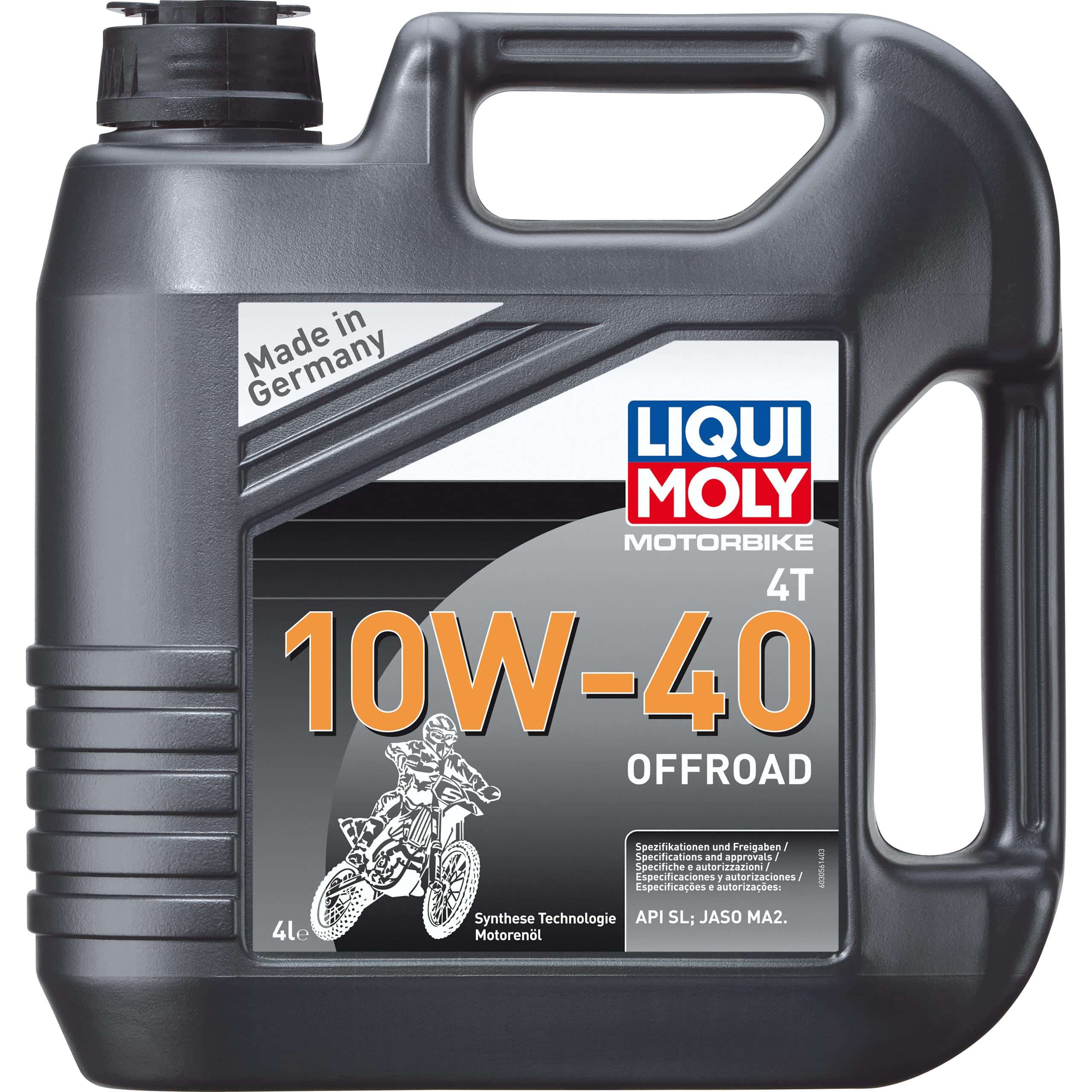 Liqui Moly Motoröl Motorbike 4T 10W-40 Offroad 4 Liter - Motorradzubehör - Öle & Schmiermittel
