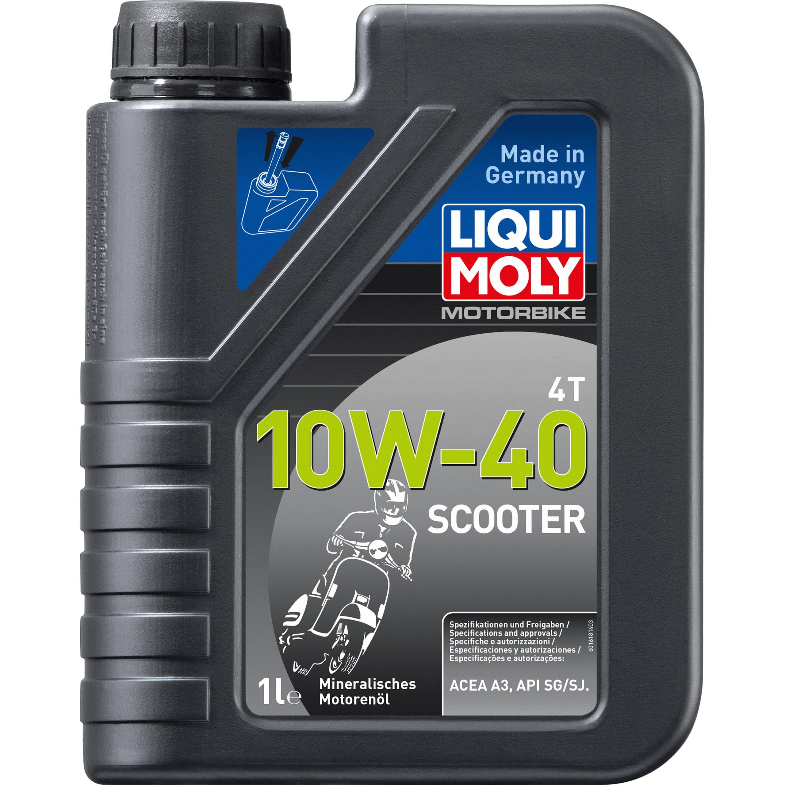 Liqui Moly Motoröl Motorbike 4T 10W-40 Scooter 1 Liter - Motorradzubehör - Öle & Schmiermittel
