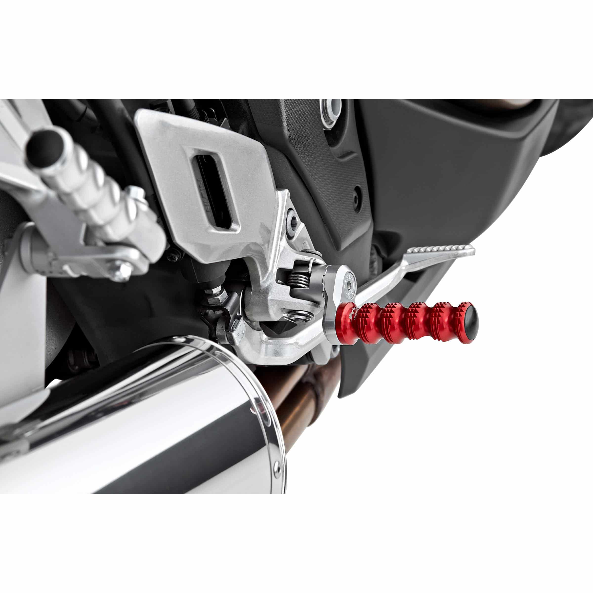 MFW Master Grip Fußrastenpaar Alu ohne Adaptergelenke rot - Motorradteile & Ersatzteile - Fußrasten & Hebel