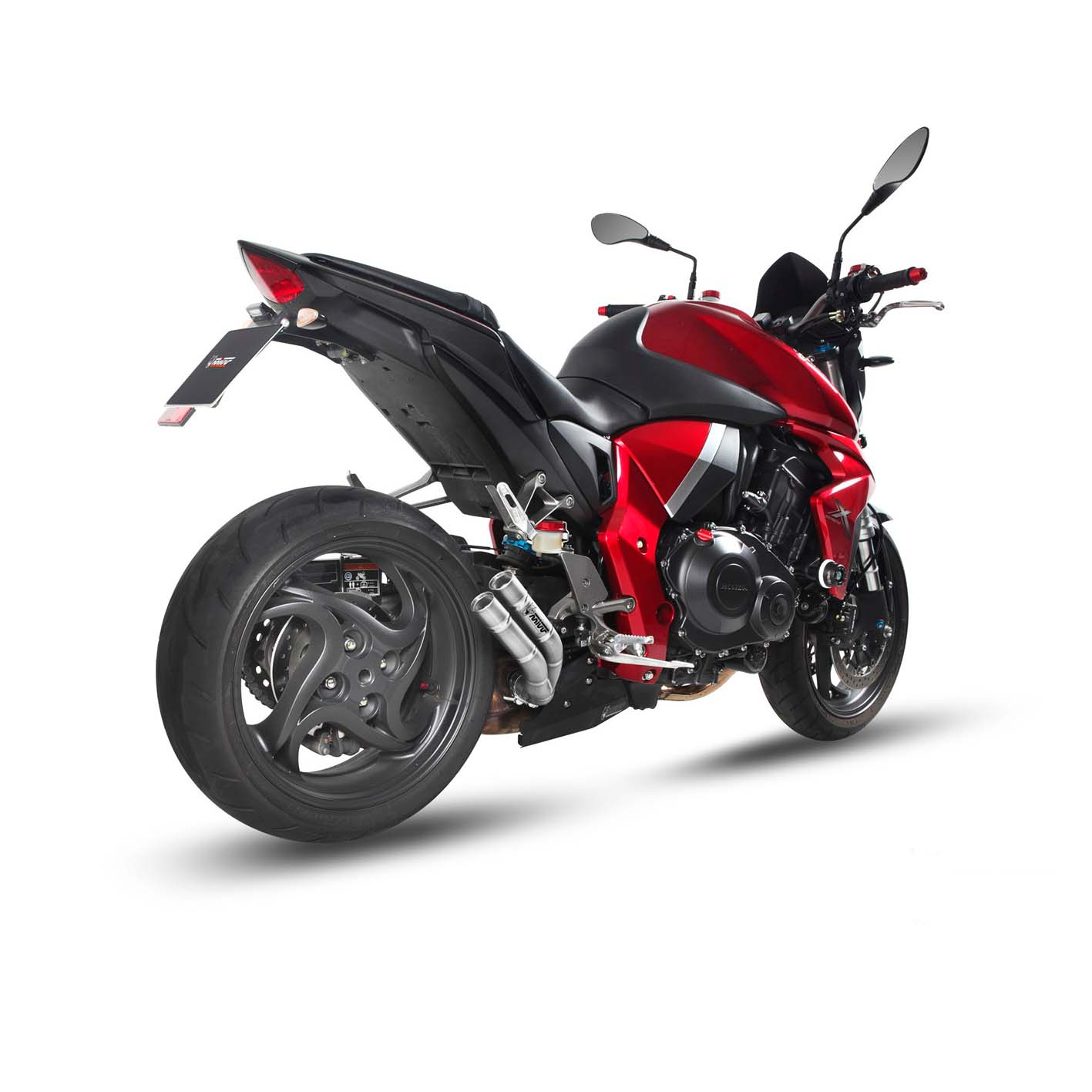 MIVV Auspuff Double Gun silber für Honda CB 1000 R 2008-2017 - Motorradteile & Ersatzteile - Auspuff