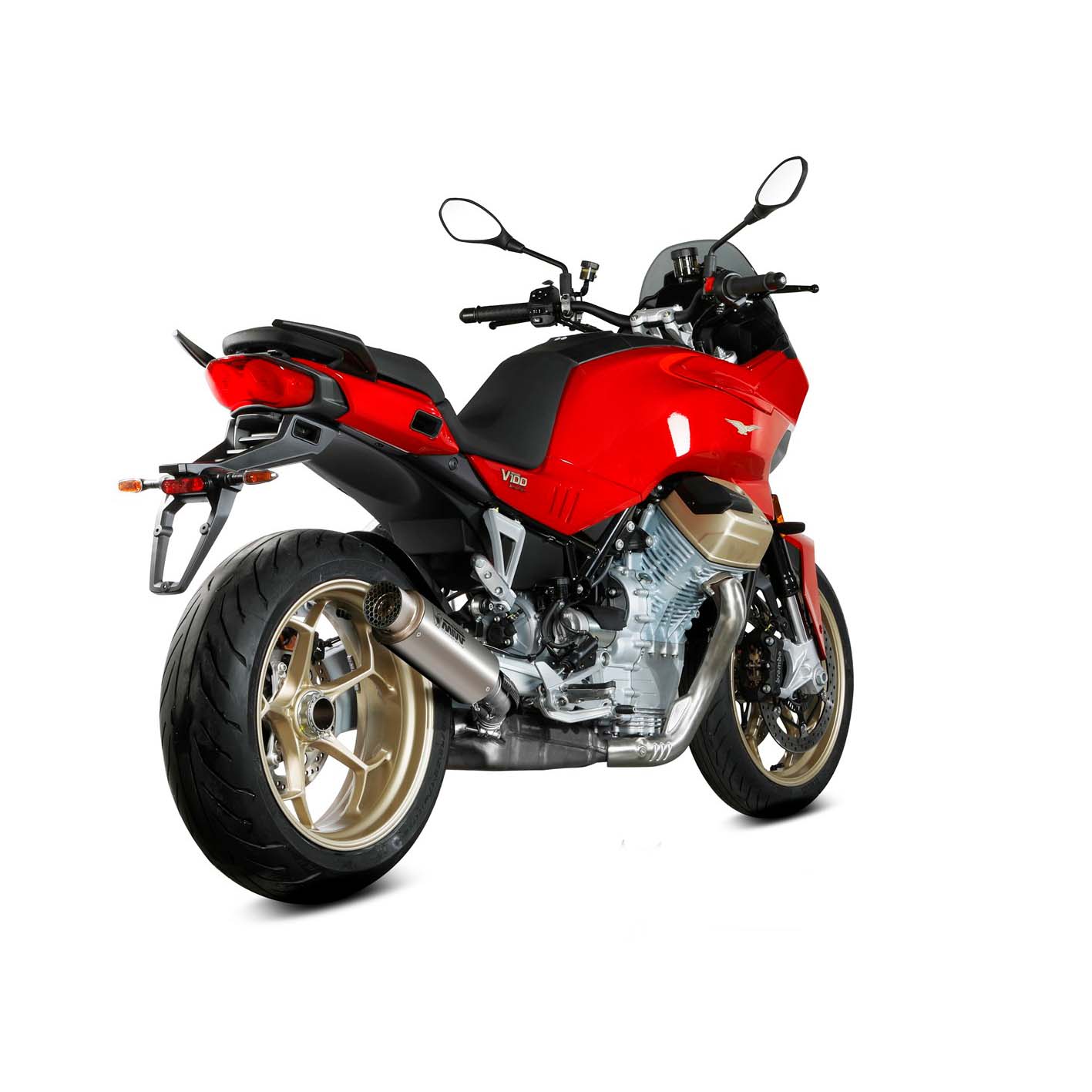 MIVV Auspuff GP Pro Titan für Moto Guzzi V100 Mandello - Motorradteile & Ersatzteile - Auspuff