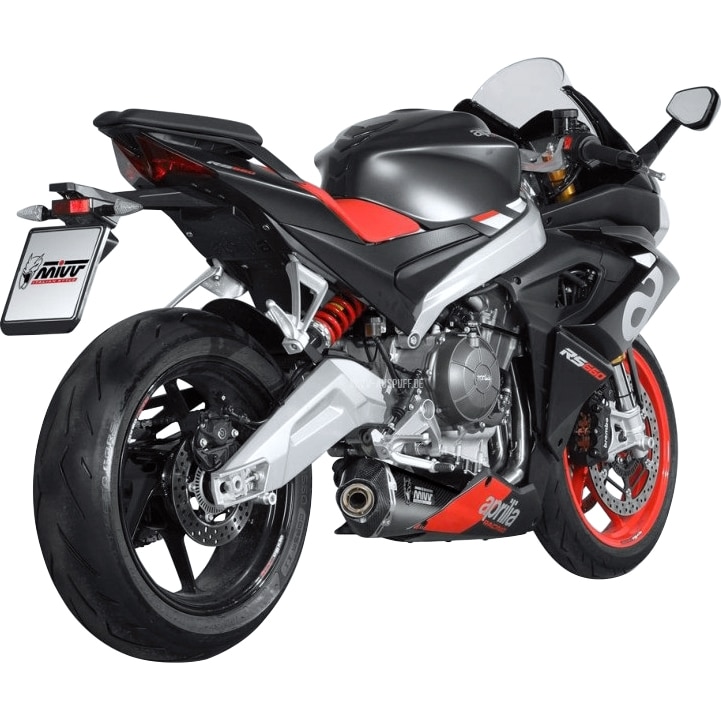 MIVV Delta Race Auspuff 2-1 A.014.KDRB schwarz für RS/Tuono 660 - Motorradteile & Ersatzteile - Auspuff