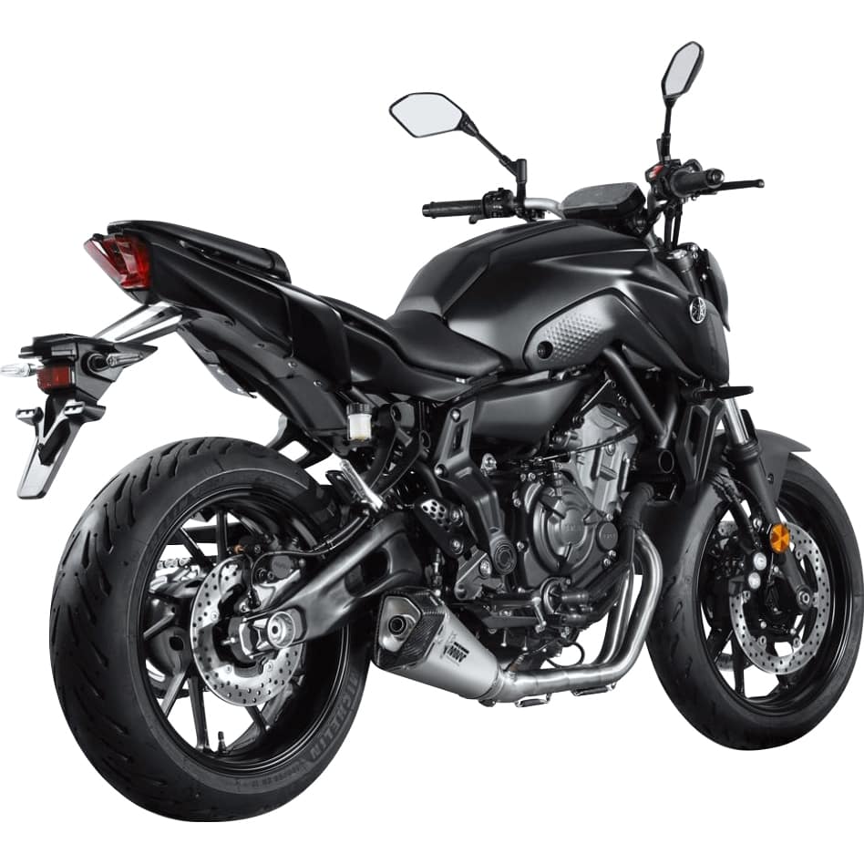 MIVV Delta Race Auspuff 2-1 Y.074.KDRX silber für MT-07 2021- - Motorradteile & Ersatzteile - Auspuff