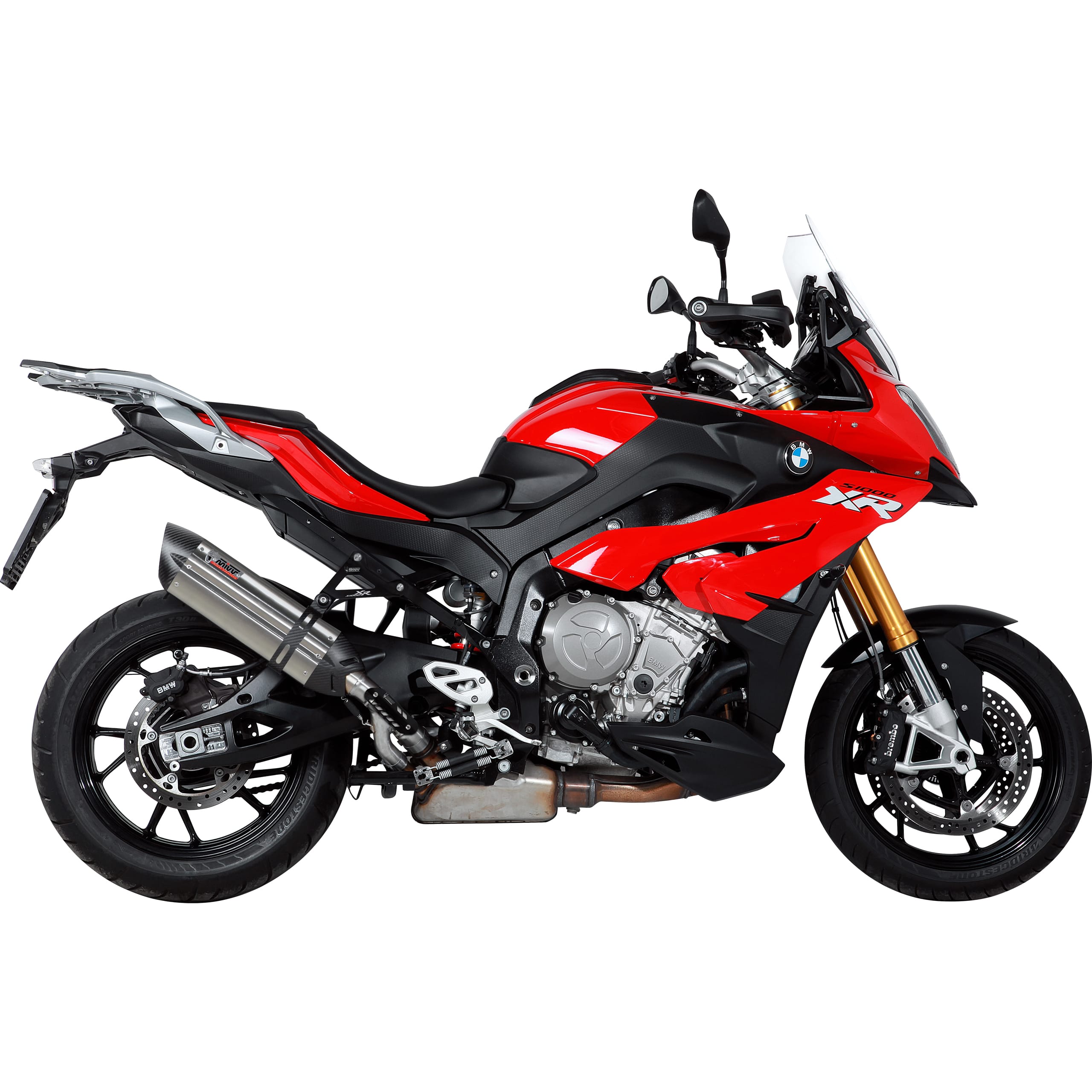 MIVV Suono Auspuff hoch silber B.027.L7 für BMW S 1000 XR - Motorradteile & Ersatzteile - Auspuff