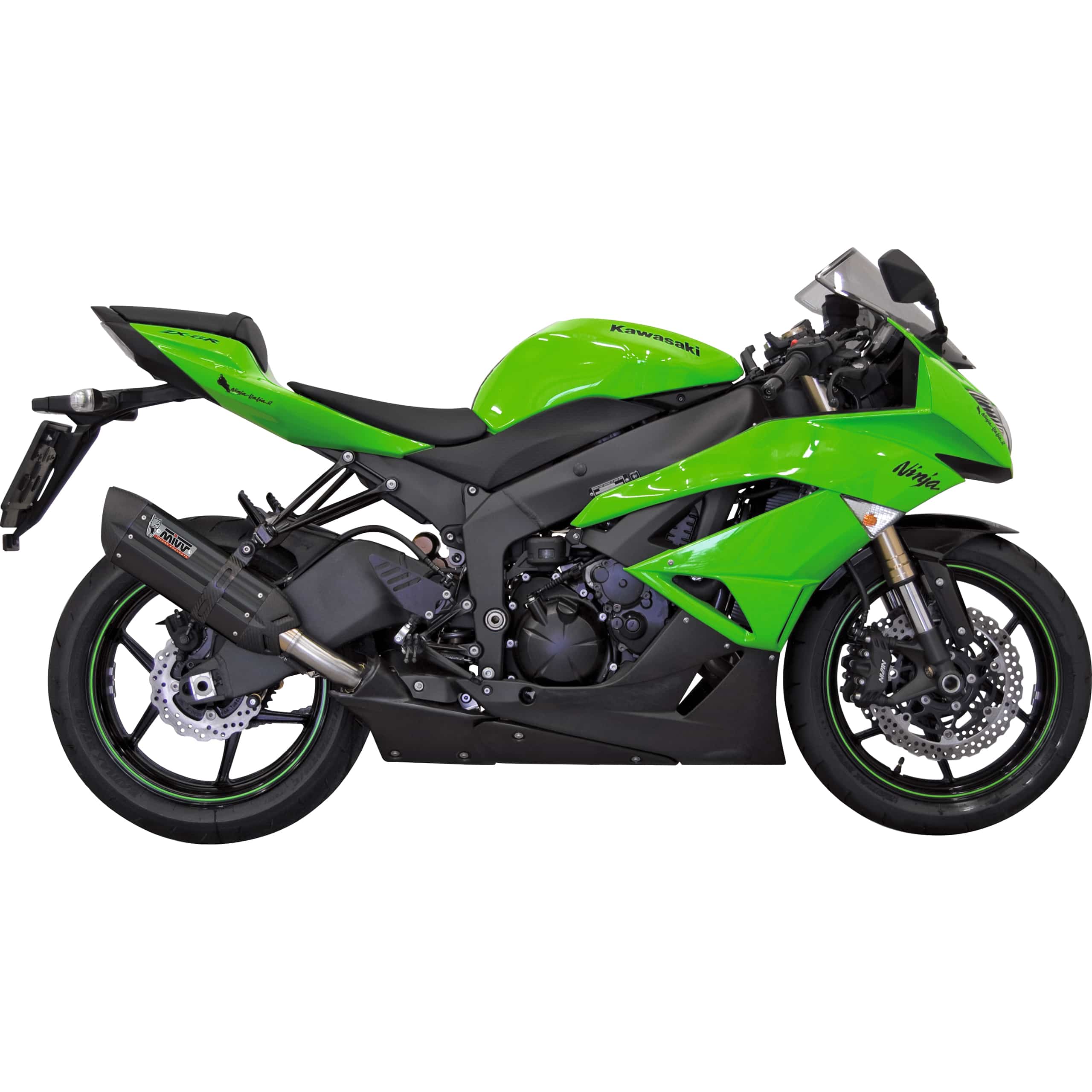 MIVV Suono Auspuff schwarz K.022.L9 für ZX-6 R /636 2009-2016 - Motorradteile & Ersatzteile - Auspuff