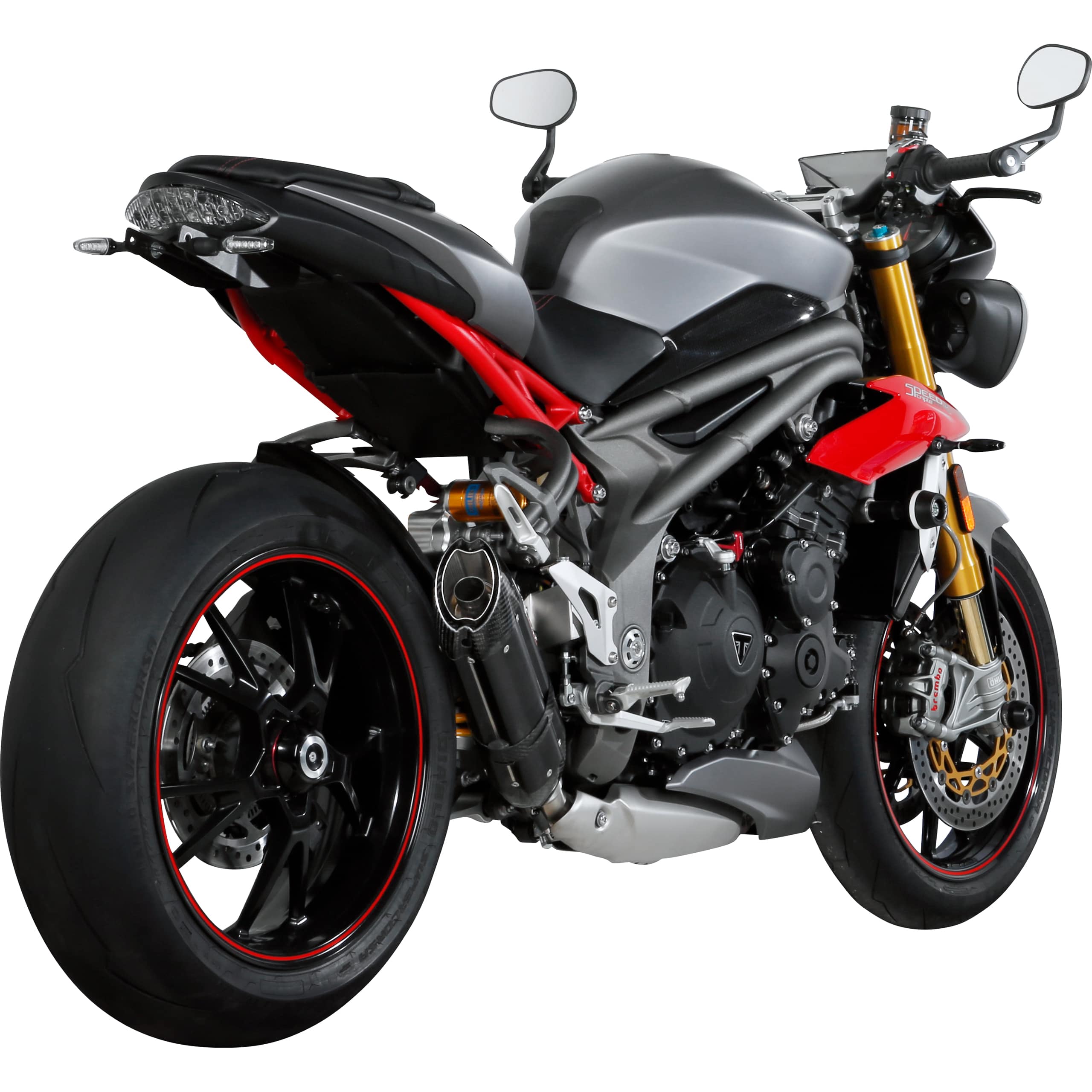 MIVV Suono Auspuff schwarz T.016.L9 für Speed Triple 2016-2017 - Motorradteile & Ersatzteile - Auspuff