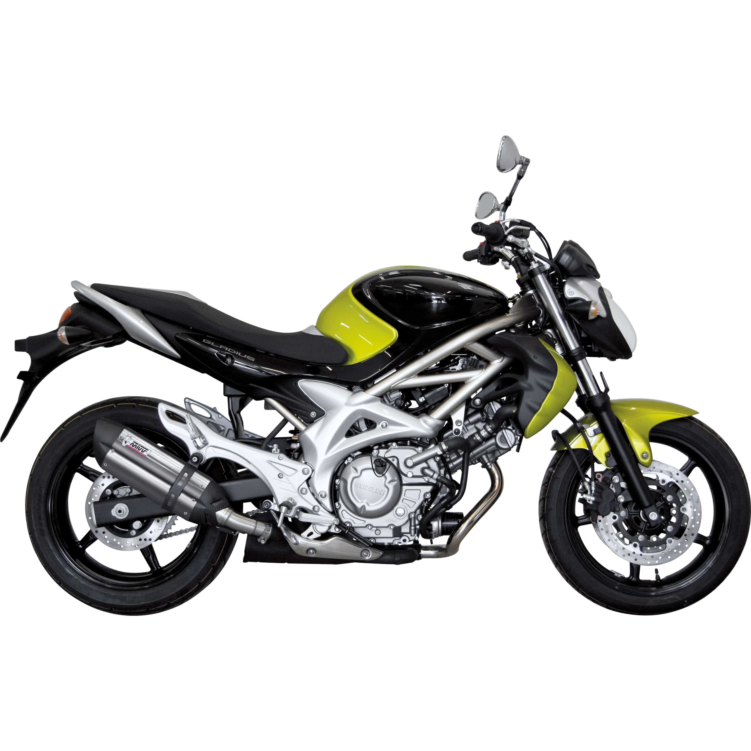MIVV Suono Auspuff silber S.035.L7 für Suzuki SFV 650 Gladius - Motorradteile & Ersatzteile - Auspuff