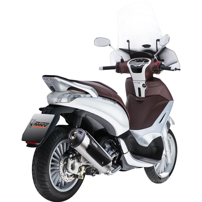MIVV Urban Auspuff 1-1 C.PG.0013.K für Piaggio Beverly 125/300 - Motorradteile & Ersatzteile - Auspuff